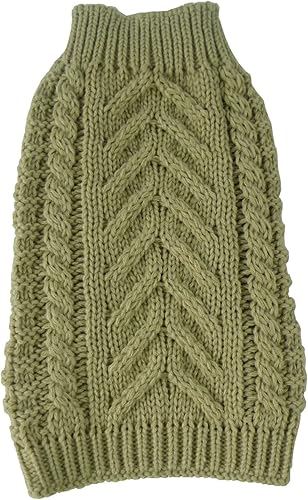 Pet Life  Swivel-Swirl - Suéter de moda para mascotas, suéter de punto trenzado pesado para perro con cuello de tortuga, ropa de invierno para disponible en Yaxa Venezuela