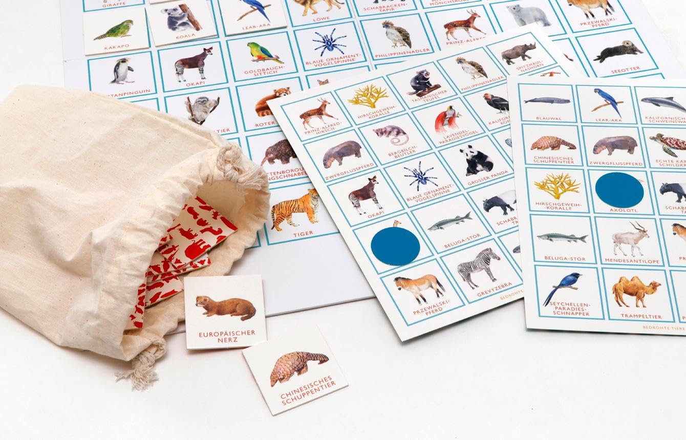 Bedrohte Tiere Bingo