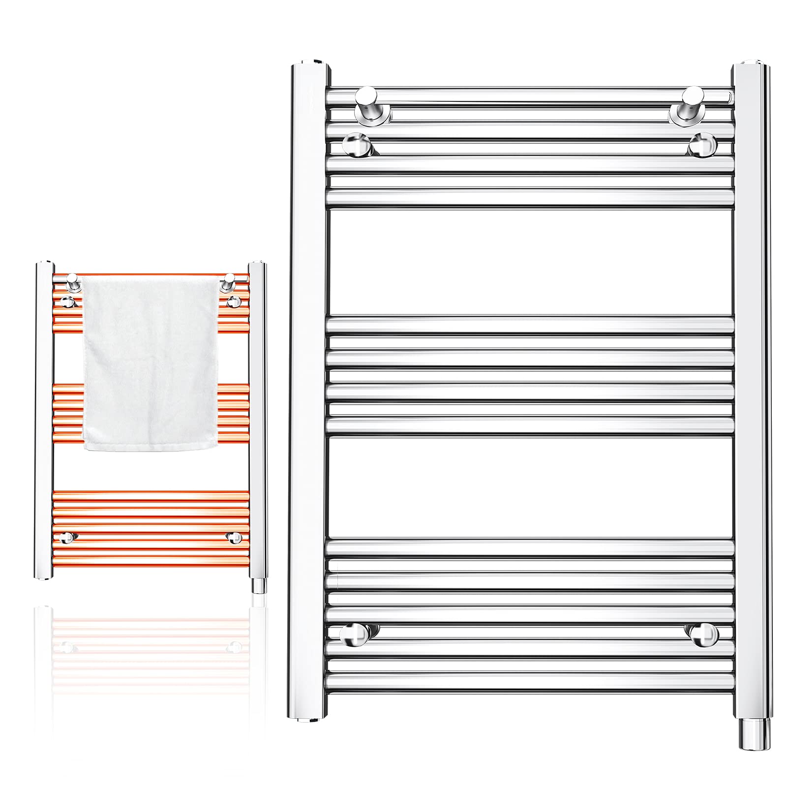 Amazon.com: AVONFLOW Towel Warmers 13+1 Bar Heated Towel Racks Wall Mounted Towel  Heater, 250W Electric Towel Warmers for Bathroom… : Home u0026 Kitchen