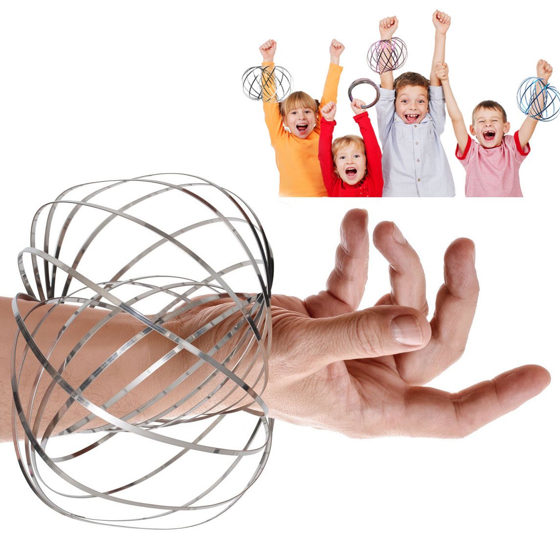 JRD&BS WINL Flow Ring Kinetic 3D Spring Magic Toy –Best Gifts for Kids