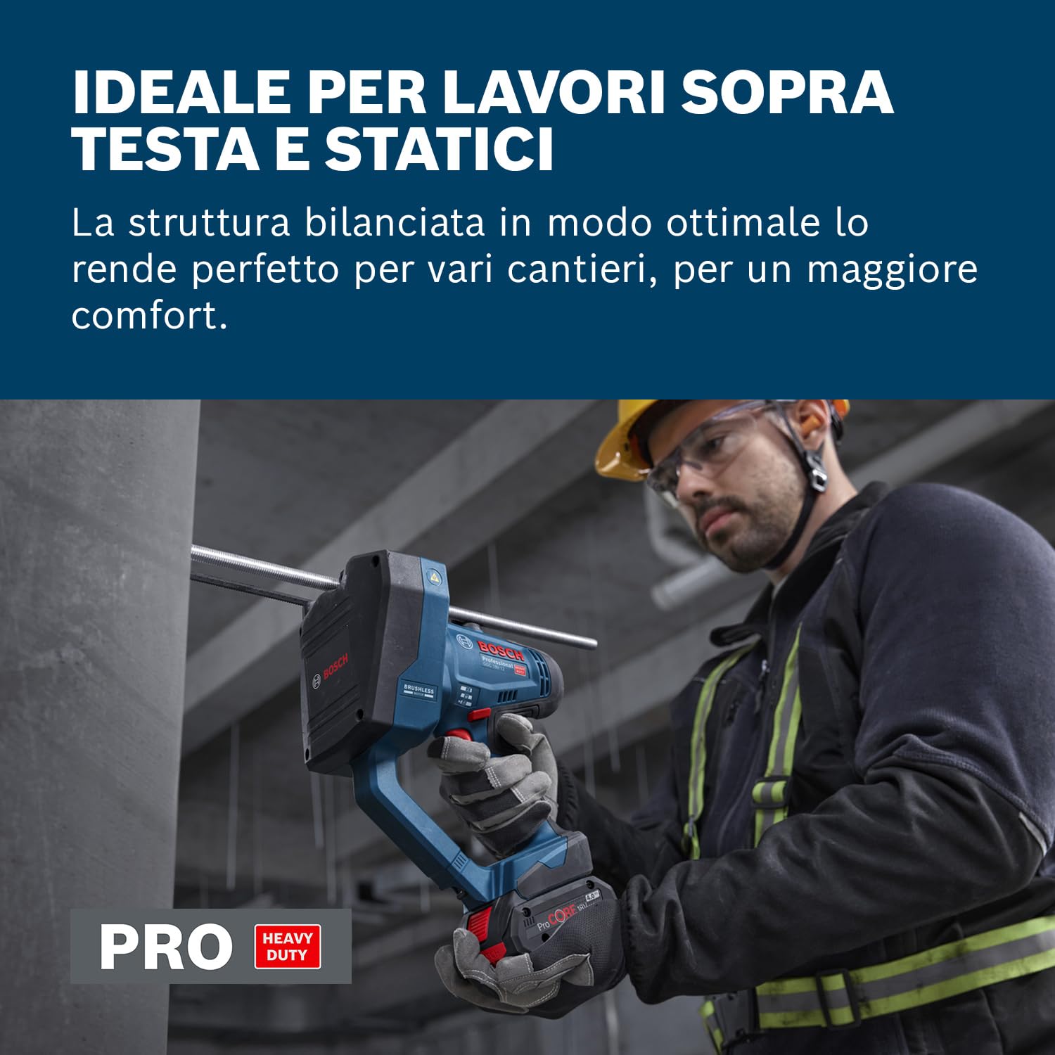 Bosch Professional 18V System Taglia barre filettate a batteria GGC 18V-12 (taglia fino a M12 in acciaio e M10 in acciaio inossidabile, incl. coppia di matrici multi-tagliente - metriche, L-BOXX)