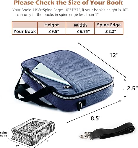 Miniatura 5 de Funda para la Biblia para mujer, fundas de la Biblia, funda de transporte para la Biblia, bolsas y bolsas para mujeres con correa de hombro