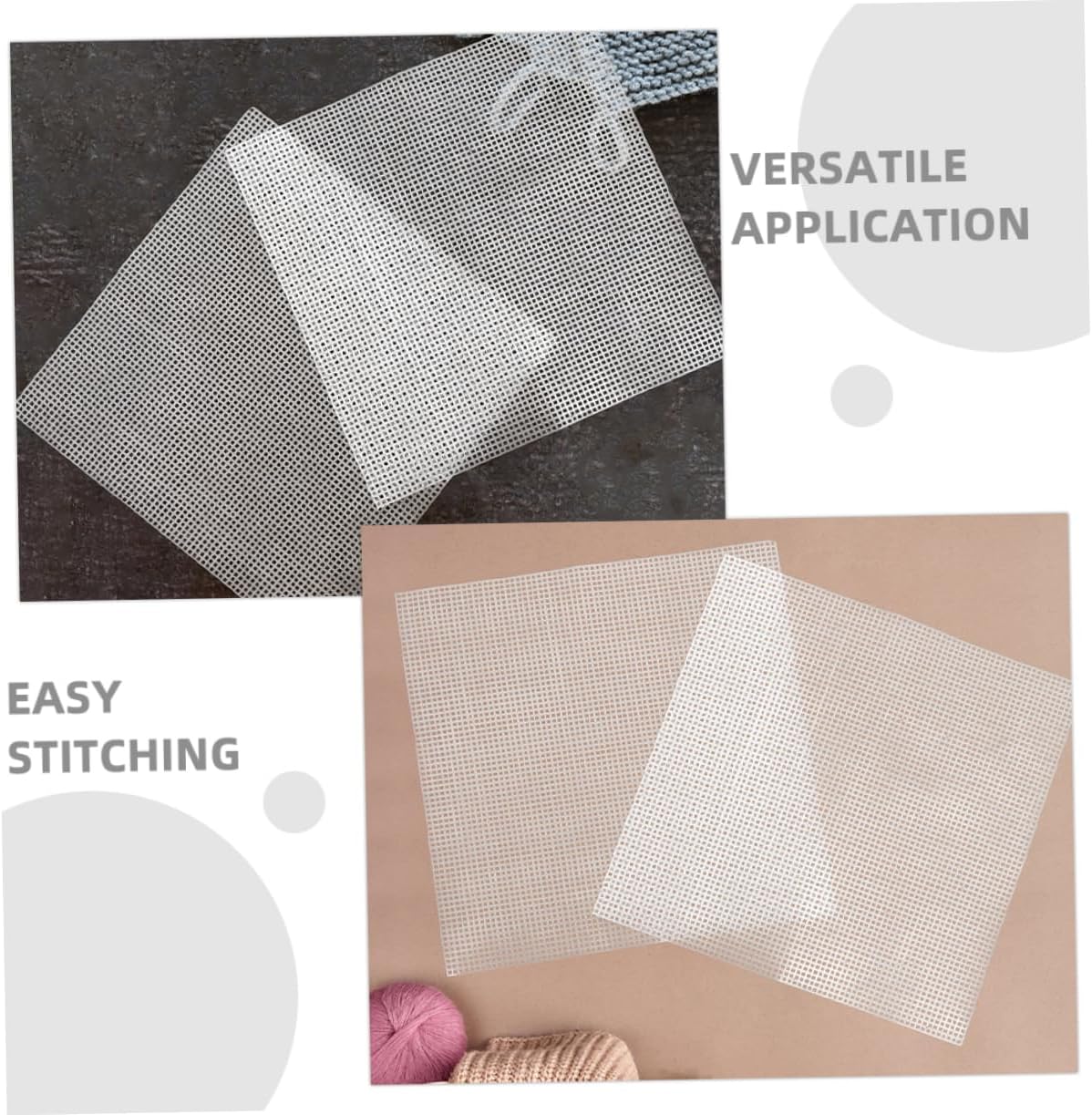5pcs Mesh for Crafts Plastic Mesh Canvas Sheets Bag Making Plastic Canvas for DIY Projects