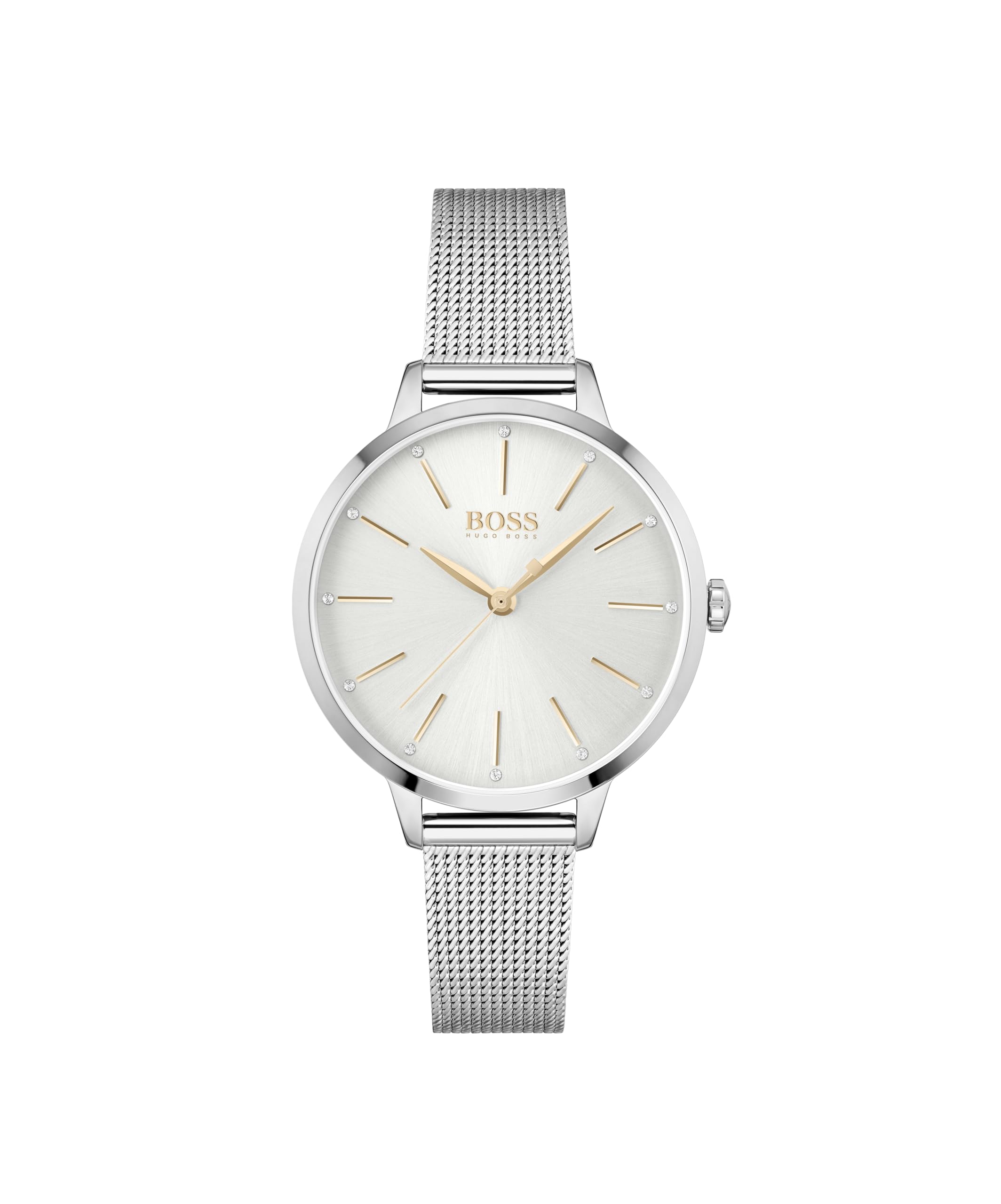 Hugo Boss Stainless Steel Symphony Analog Silver Dial Women Watch-1502611, Silver Band (B09535XFMR) Amazon Price History, Amazon Price Tracker