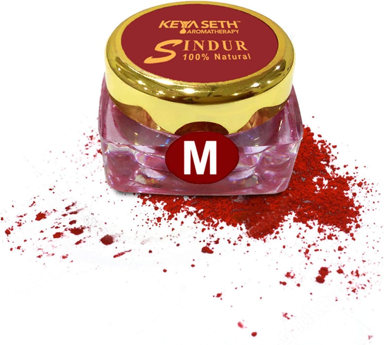 Keya Seth Aromatherapy Natural Sindoor Dust, 3g(Maroon)
