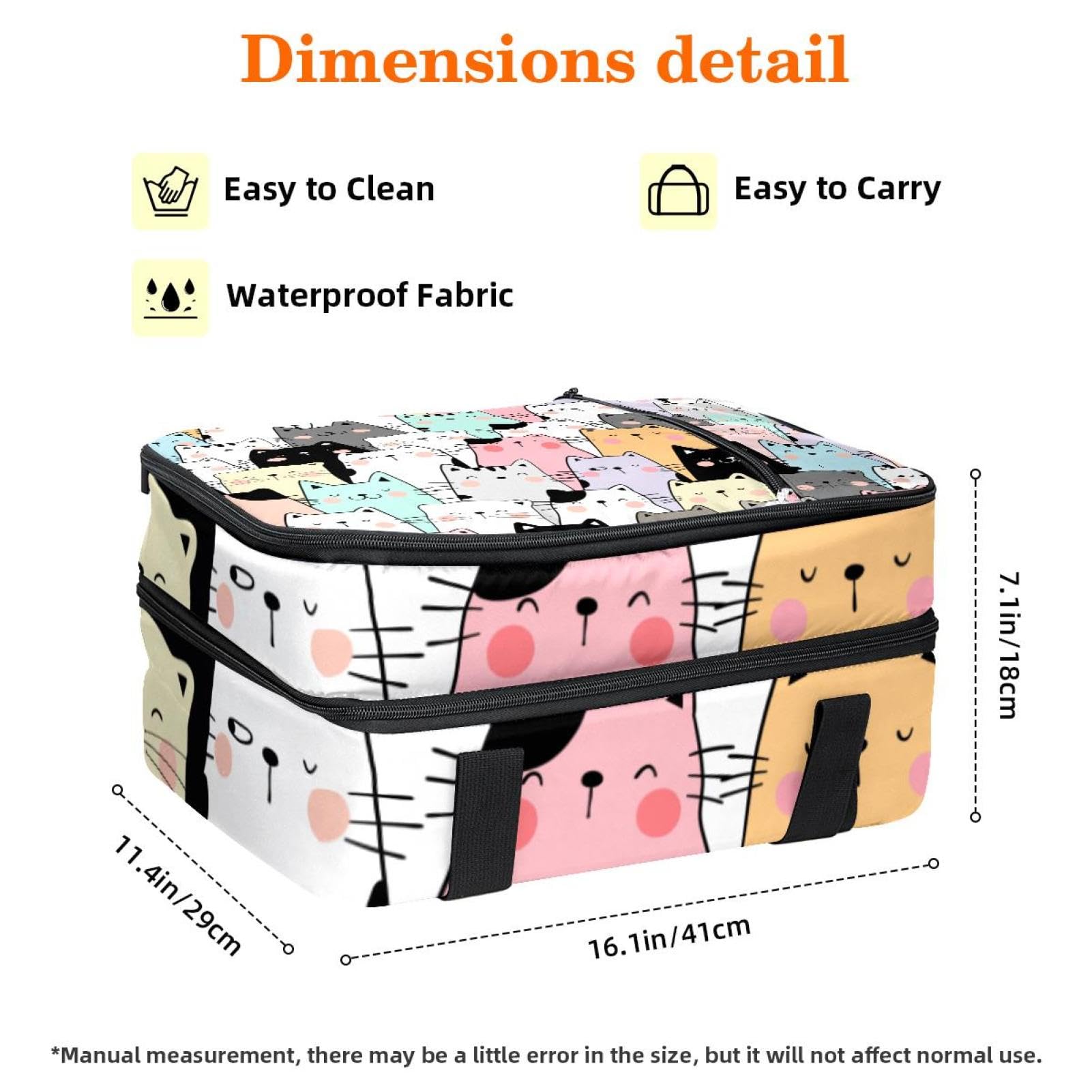 Grand sac à déjeuner isotherme pour homme et femme, double couche, étanche, étanche, réutilisable, sac fourre-tout pour le travail, l'école, le pique-nique, la plage, le camping, les voyages, motif