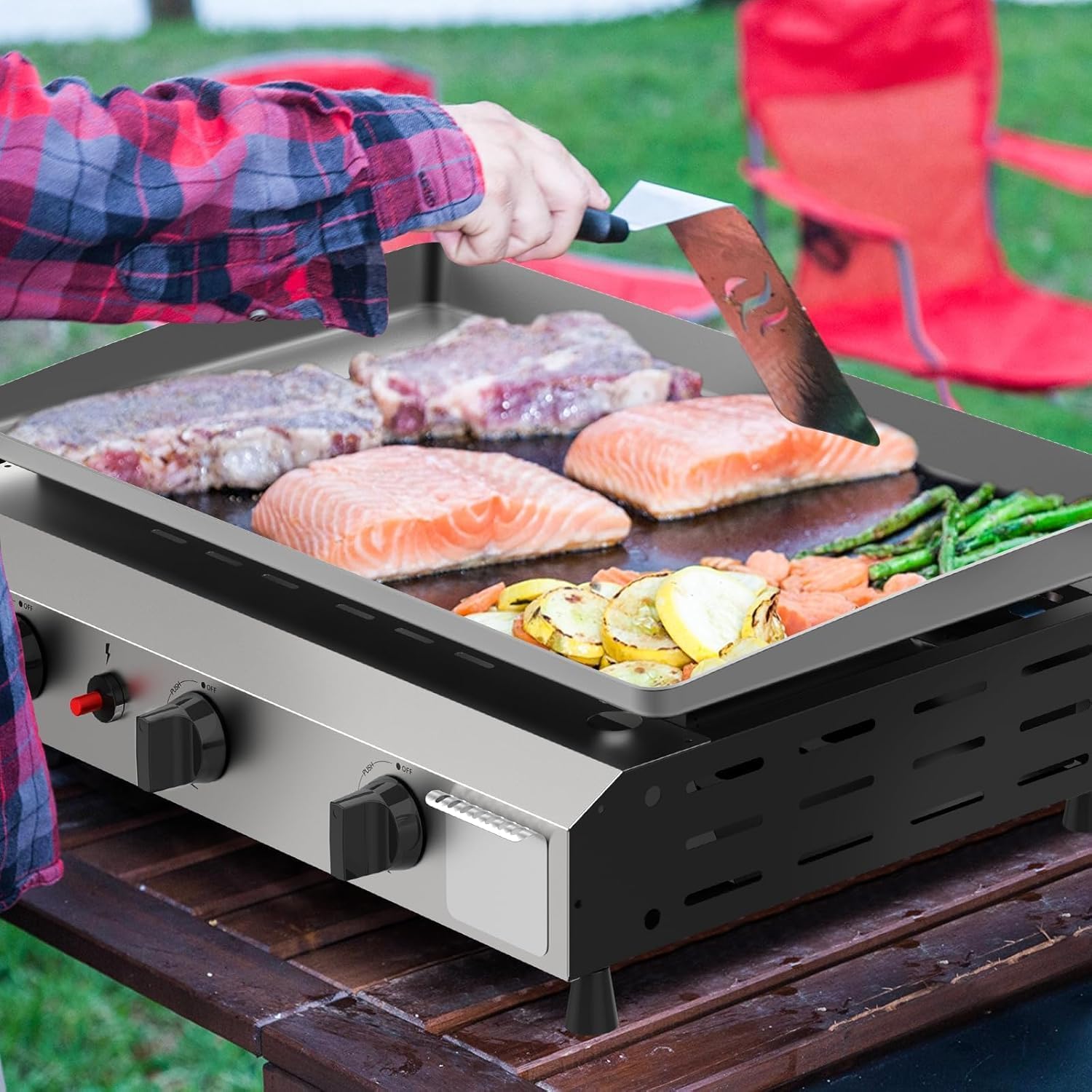 Burner BBQ Flat Top Grill, Inch Stainless Philippines Ubuy
