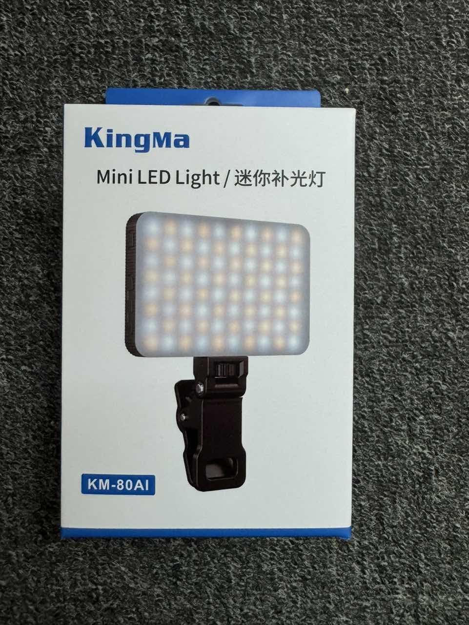 Ma King Lampa do selfie LED Clip 3 tryby kolorów Int Light Sensor Akumulator 2000 mAh Do wideokonferencji/TikTok na żywo