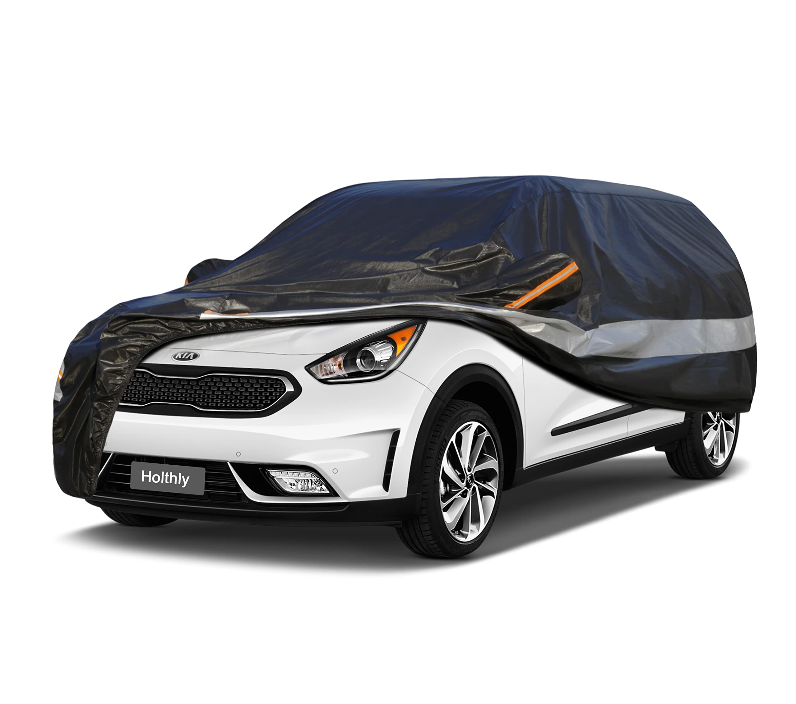 Holthly SUV Car Cover Custom Fit Kia NIRO 2016-2025 100 Waterproof Breathable Outdoor Car Covers Sun Rain Dust