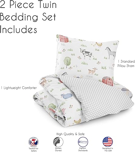 Vista 36 de Sweet Jojo Designs Juego de edredón individual de 2 piezas (vaquero occidental) para niños, ropa de cama para niños, ropa de cama en una bolsa
