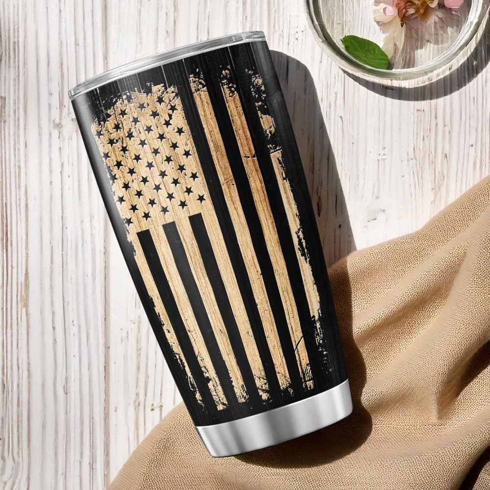 Funny Old Lives Matter Gift for Men, Rustic USA Design, Insulated Stainless Steel Travel Mug 20oz, Gag Birthday Present for Dad, Grandpa, Husband, Father's Day Retirement Tumbler - Image 5