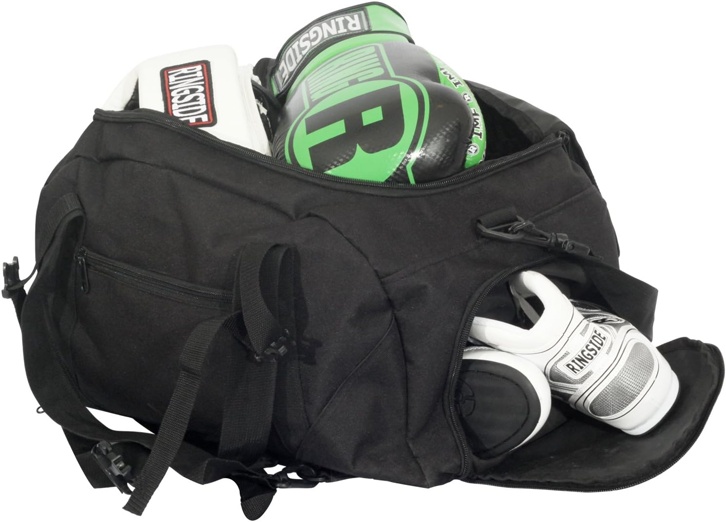 Ringside Backpack Gym Bag, One size, Black