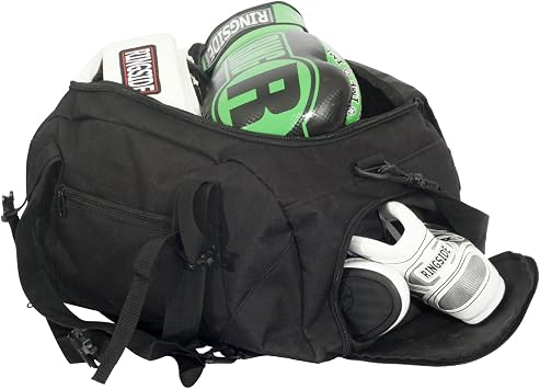 Ringside Backpack Gym Bag, One size, Black