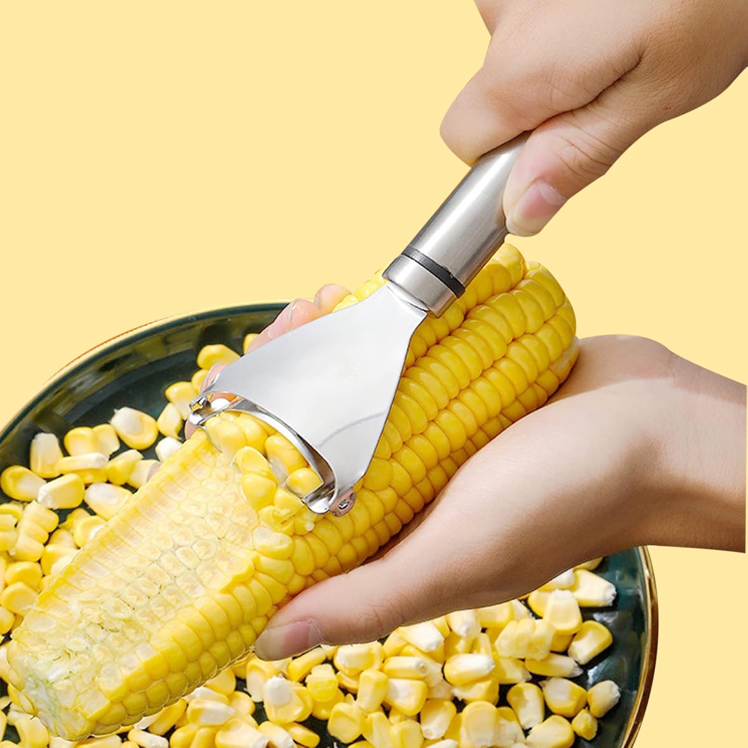 Corn Peeler, 304 Stainless Steel Magic Corn Stripper, Corn
