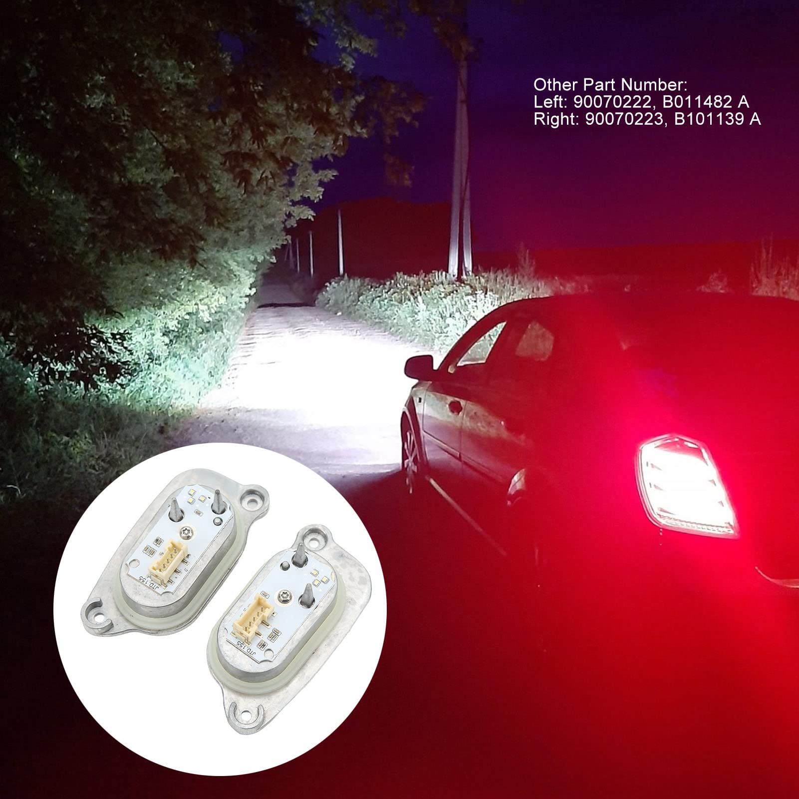 aqxreight Sostituzione Modulo Controllo Fari per A3 8V Facelift - Numeri OEM 8V0998473 90070222 8V0998474 90070223 - Lega di Alluminio - Protezione del Circuito - Installazione Semplice