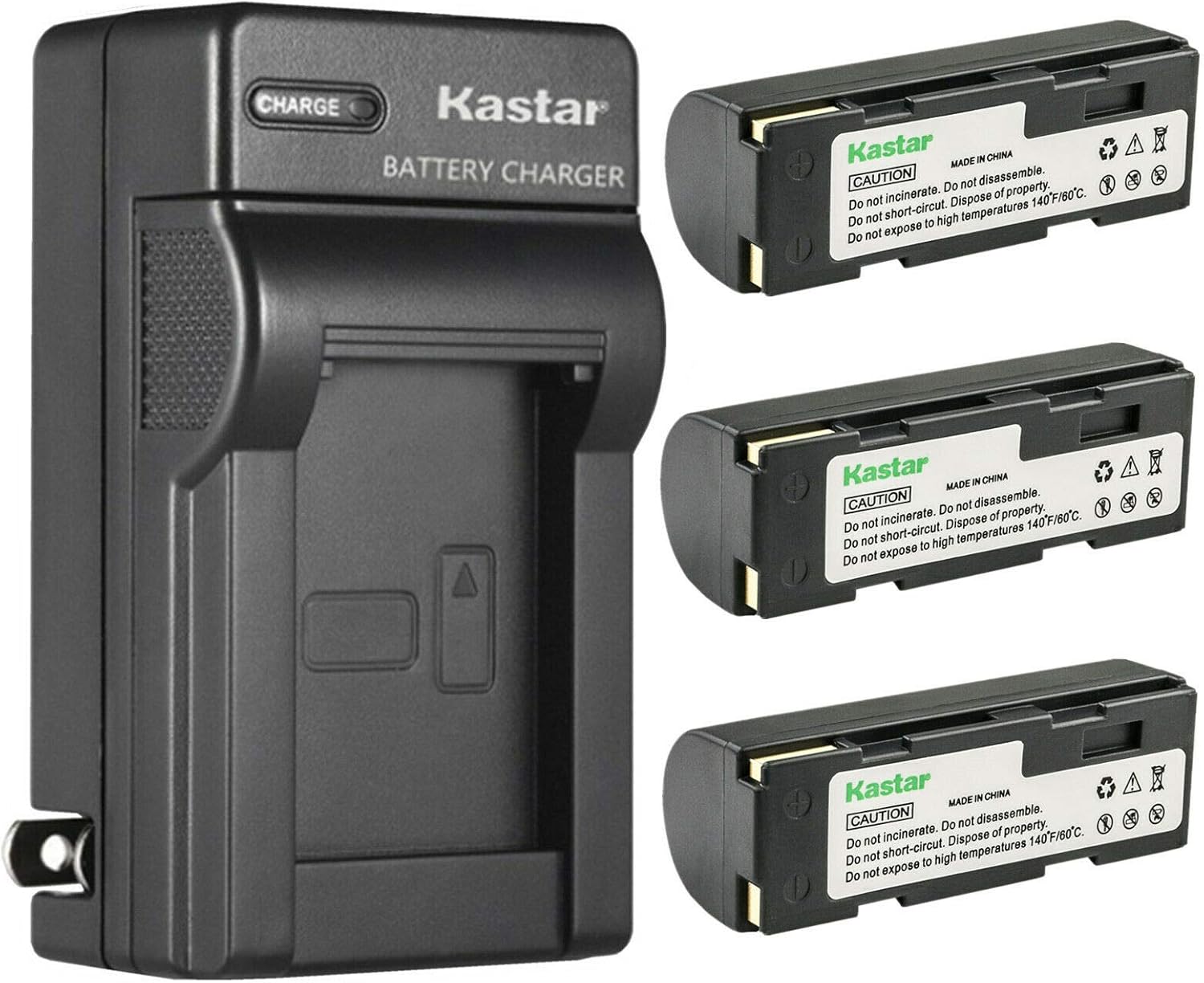 Kastar 3-Pack Battery and AC Wall Charger Replacement for Kodak KLIC-3000, Kodak DC4800 DC4800 Zoom, Leica Digilux Zoom, EPSO R-D1, R-D1s, R-D1xG Camera