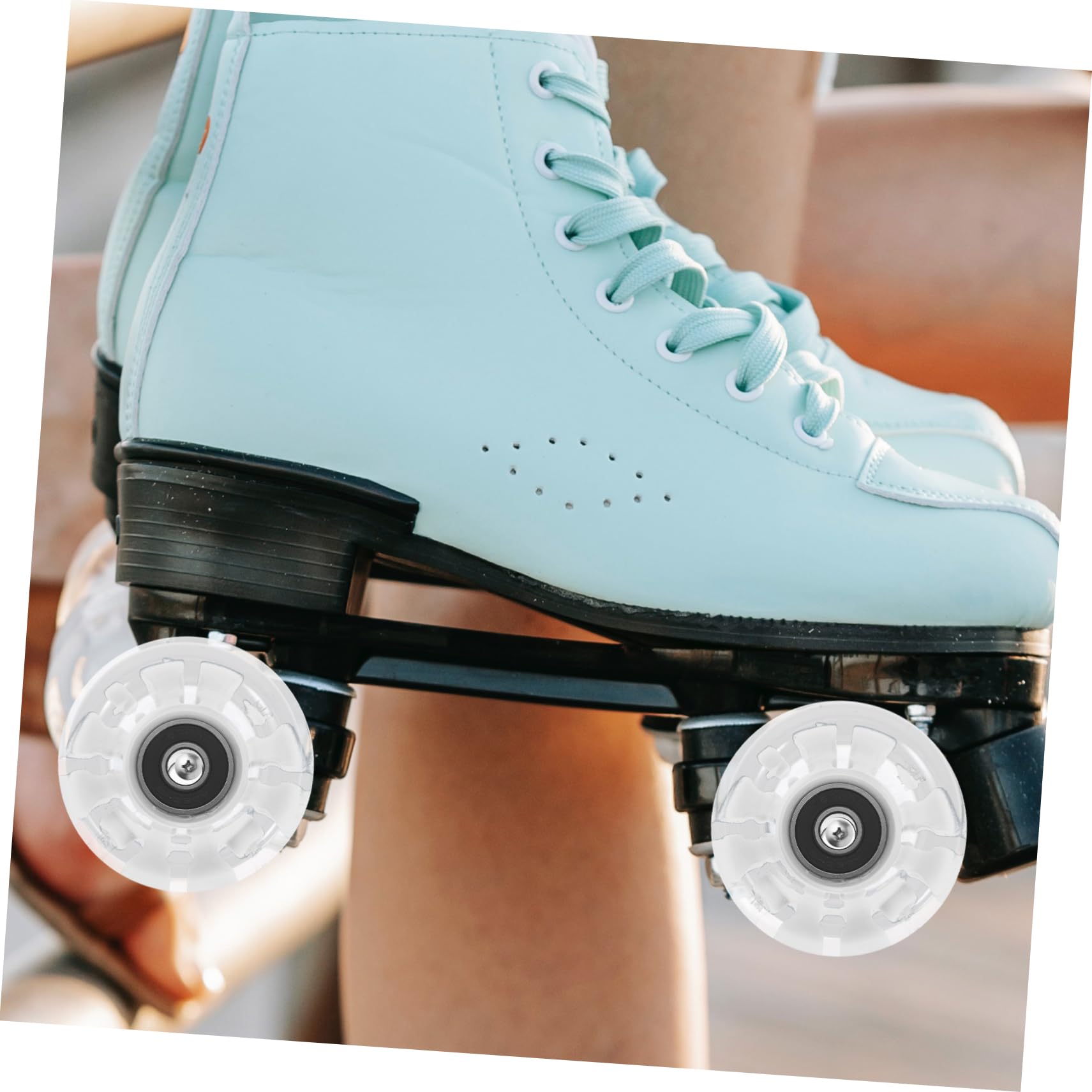 SUPVOX 4pcs Wear Resistant Outdoor Skate Wheels for Roller Skating Wheels for Street Park Use for Beginners Professionals Easy Installation Multi Activity Compatible