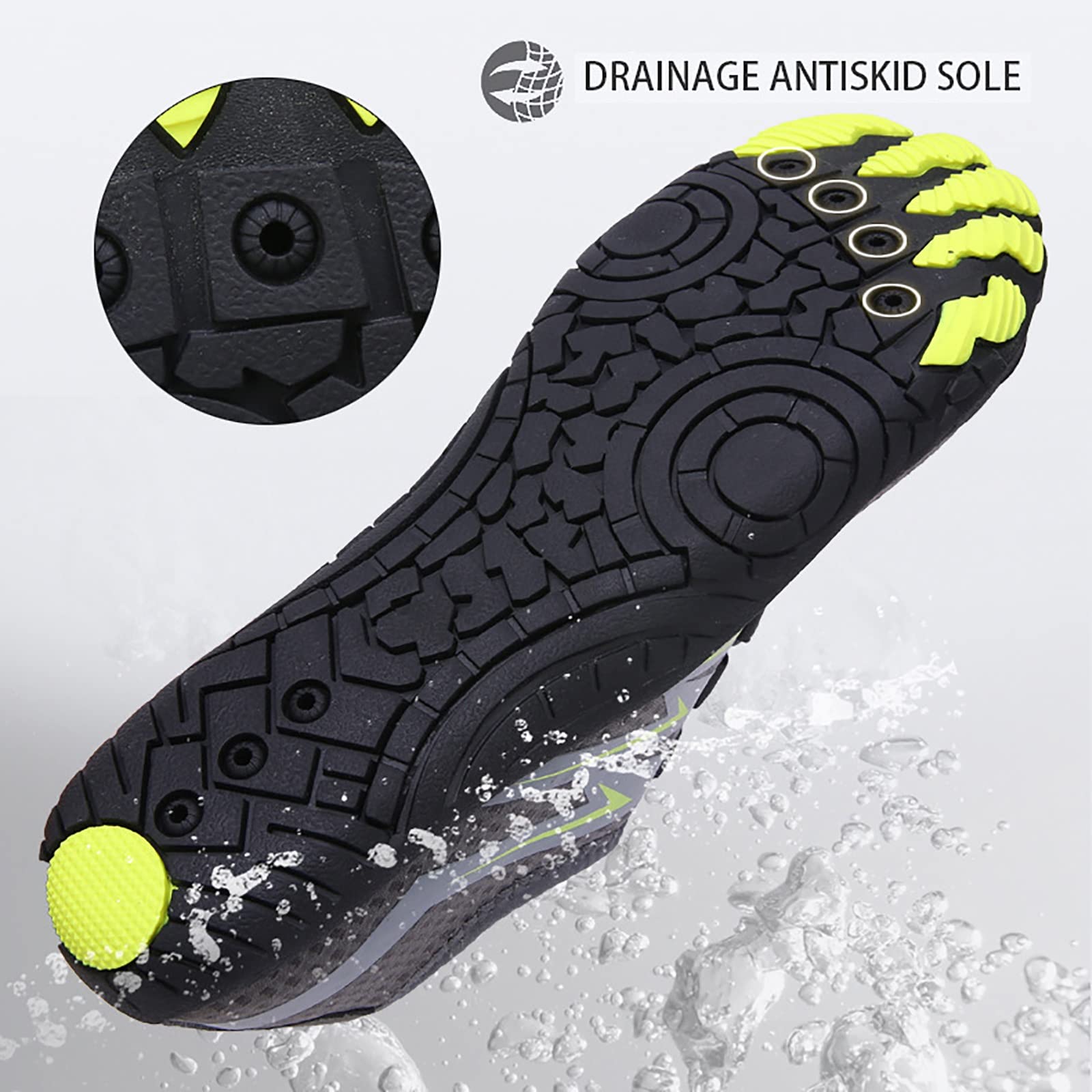 Scarpe da Acqua atletiche ad Asciugatura Rapida, Scarpe da Ginnastica a Piedi Nudi da Spiaggia Unisex Leggere e ad Asciugatura Rapida, per Escursionismo, Surf, Nuoto in Acqua, Scarpe da Passeggio