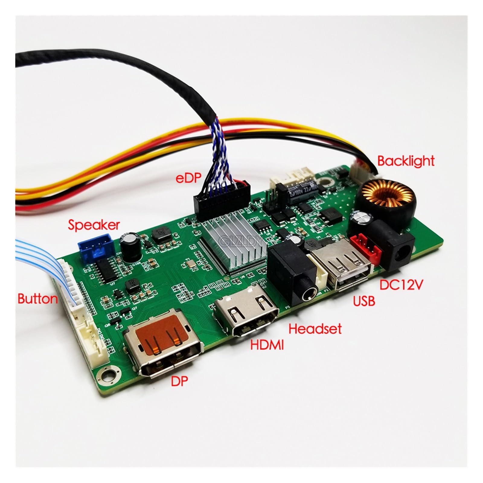 Kit De Carte Contrôleur EDP 27 Pouces LM270WQ1-SDC2/LM270WQ1-SDA2/LM270WQ1-SDB1 DP+HDMI+USB For Écran LCD 2560 X 1440(LM270WQ1-SDC2)