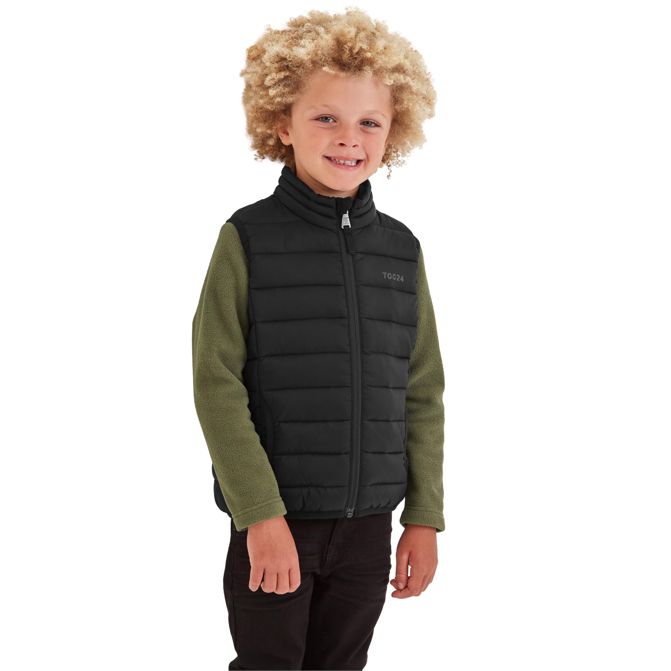 Tog24 Black Gibson Kids Insulated Padded Gilet