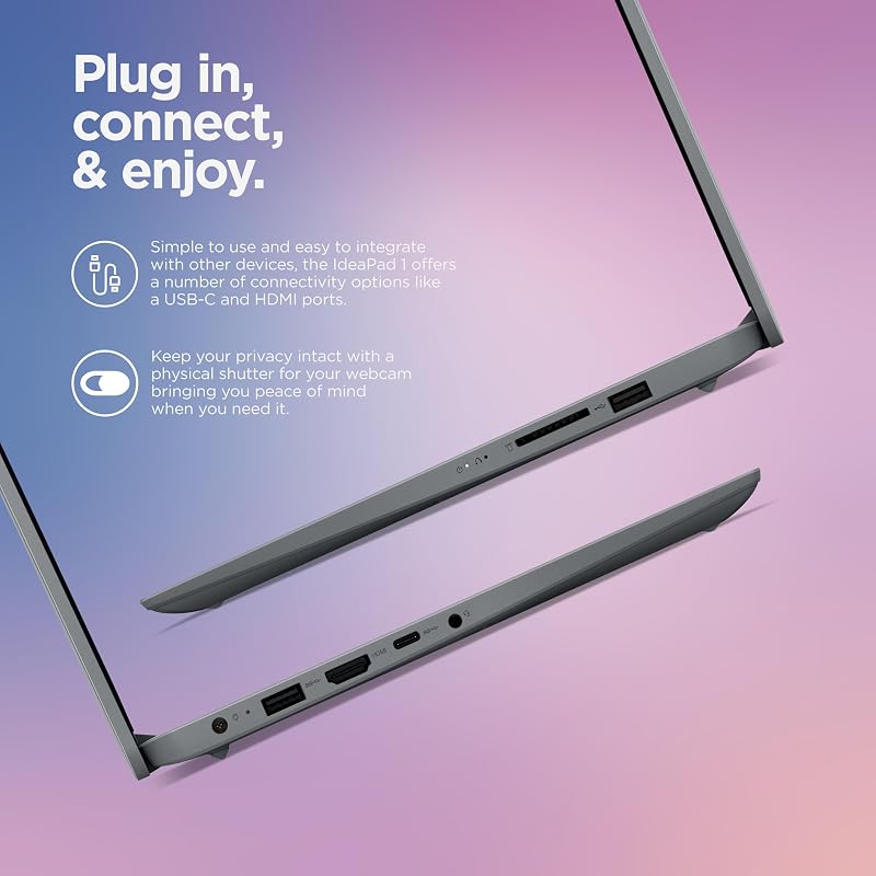 Lenovo IdeaPad 14" Laptop Computer 2025, 20GB RAM, 1.1TB Storage (500GB SSD +128GB eMMC +500GB Ext), Intel Core Processor, UHD Graphics, Long Battery WiFi-6, MarxsolAccessory, 1-Yr Office 365, Win 11 image 7