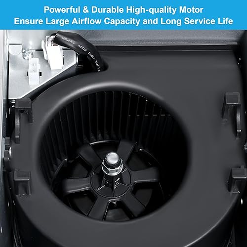 Miniatura 4 de Ventilador de baño con luz 110 CFM silencioso, 6500K 800LM ventilador de ventilación para el hogar, ahorro de energía, ventilador extractor de baño