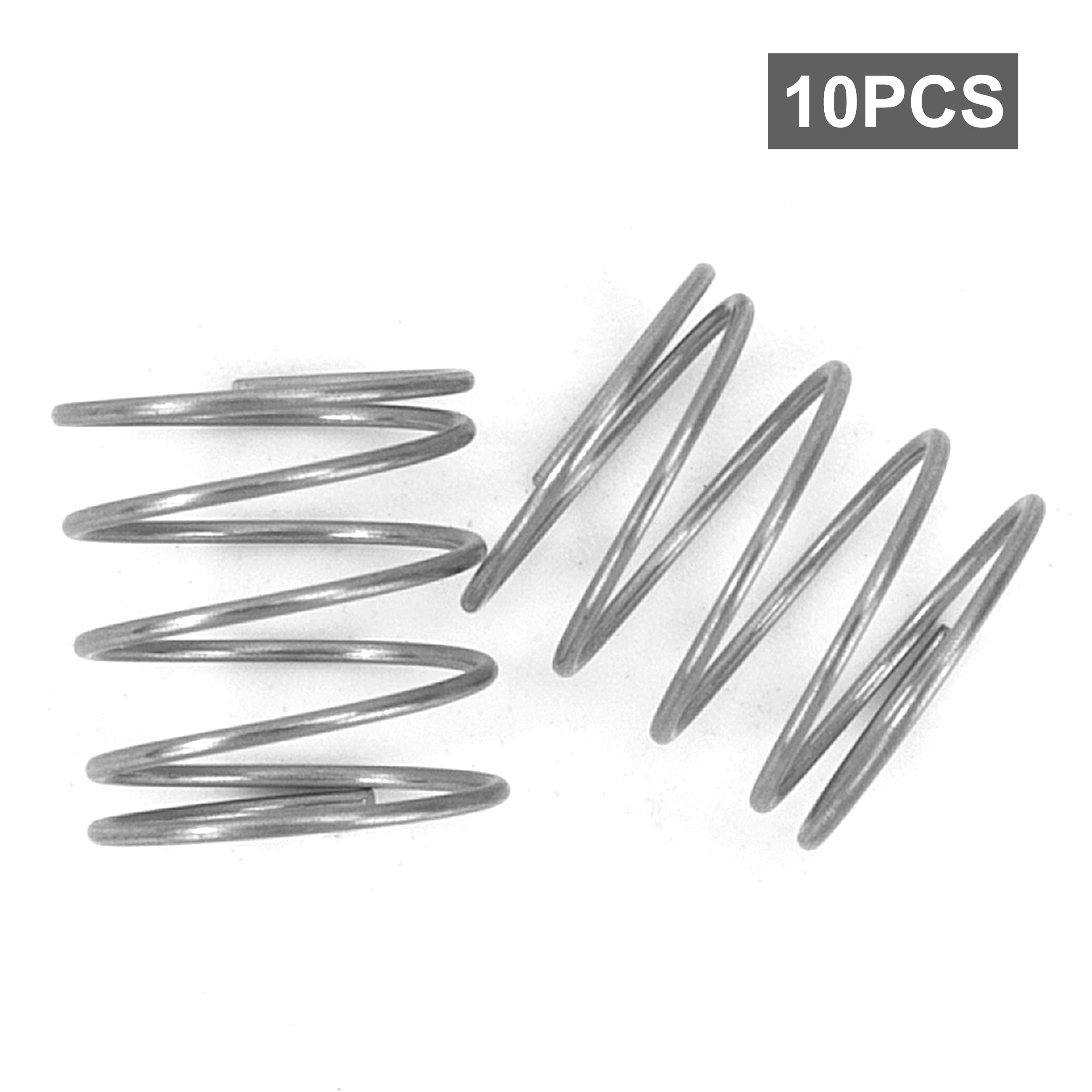 Sprężyny ściskające 10 mm sprężyna ze stali nierdzewnej 304 średnica drutu 0,55 mm średnica zewnętrzna 10 mm siła sprężyny 0,18 kg 10 sztuk
