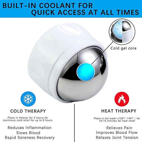 Miniatura 2 de Bola de rodillo de masaje frío, terapia de punto de activación, para liberación muscular y miofascial, alivio del dolor de masaje de tejido