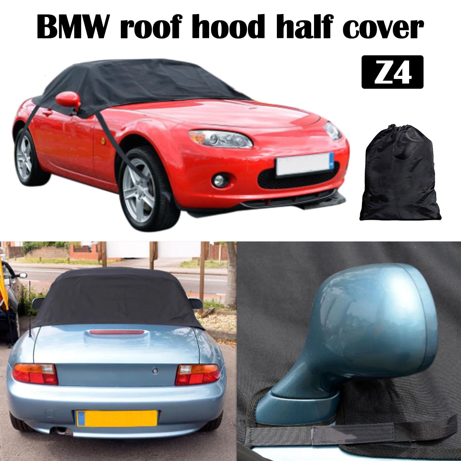 Convertible Soft Top Roof Protector Half Cover For BMW Z3 - 1995 To 2002 RP100 E - Foto 7