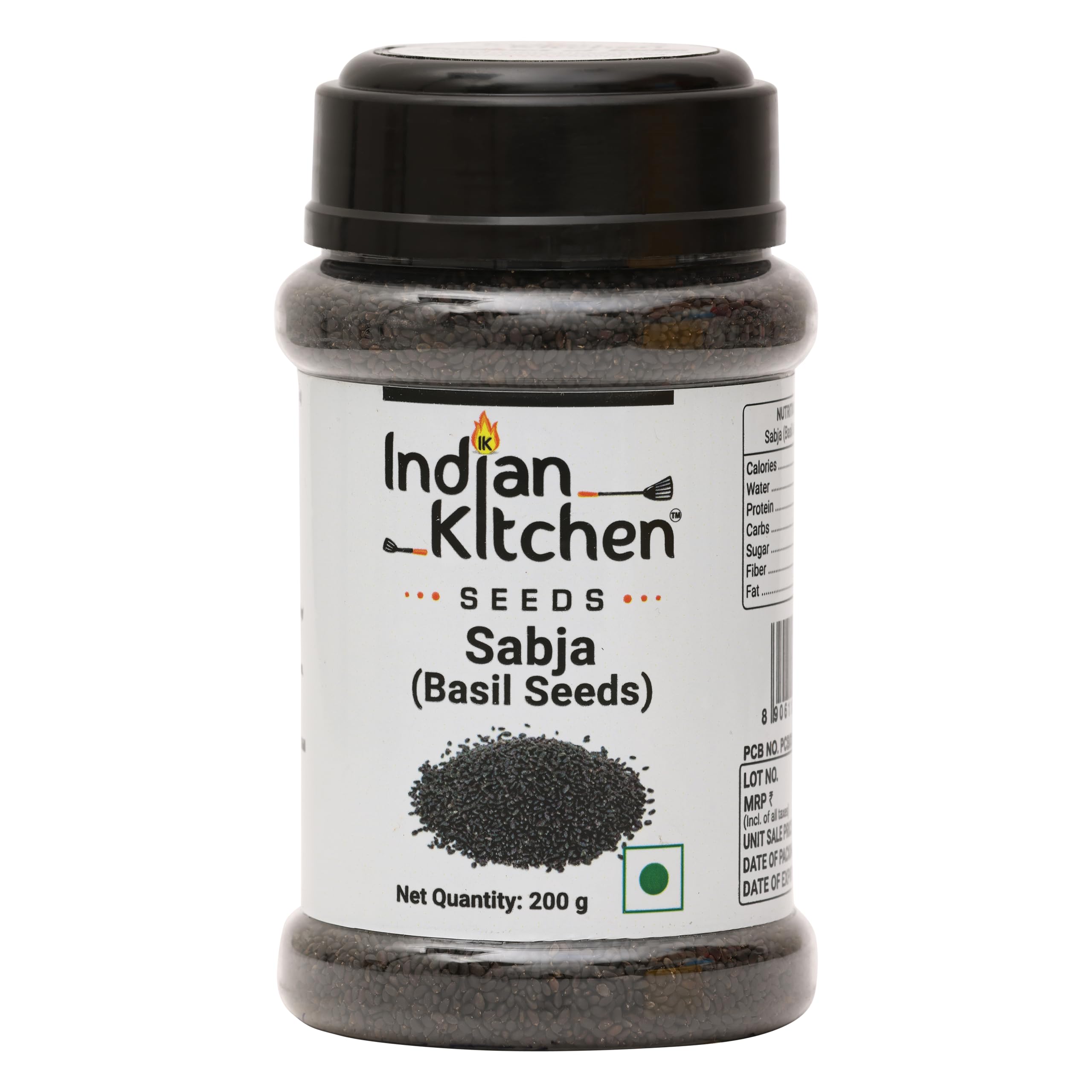 Indian Kitchen Sabja (Basil Seeds) | Sabja Seeds| kamakasturi Seeds| tukmalanga Seeds| for Eating & Weight Management- 200g (B0CCSL7P96) Amazon Price History, Amazon Price Tracker