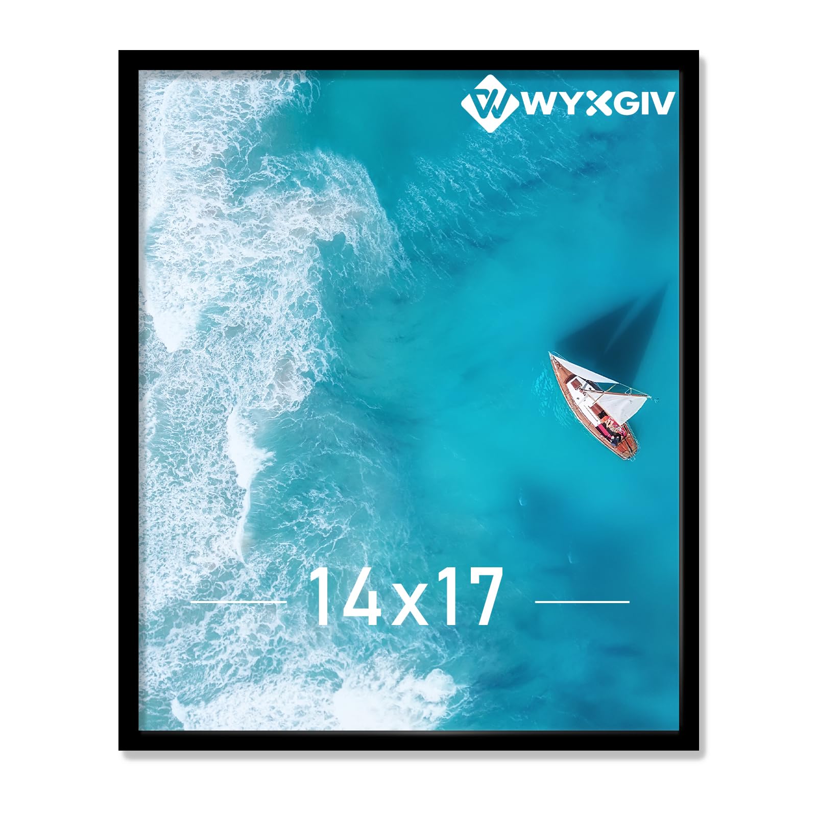 Black 14x17 Picture Frame Lightweight yet Durable Frame Wall Hanging