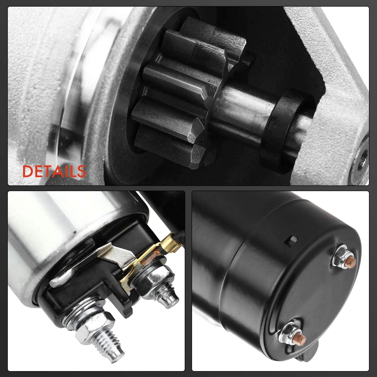 Frankberg Motore di avviamento Auto 1,1 KW/12 V/9 denti Compatibile con 2 CV 6 2 CV 4 Mehari 0.6 Mehari 4x4 Dyane 4 Replace# 5426014,5433495