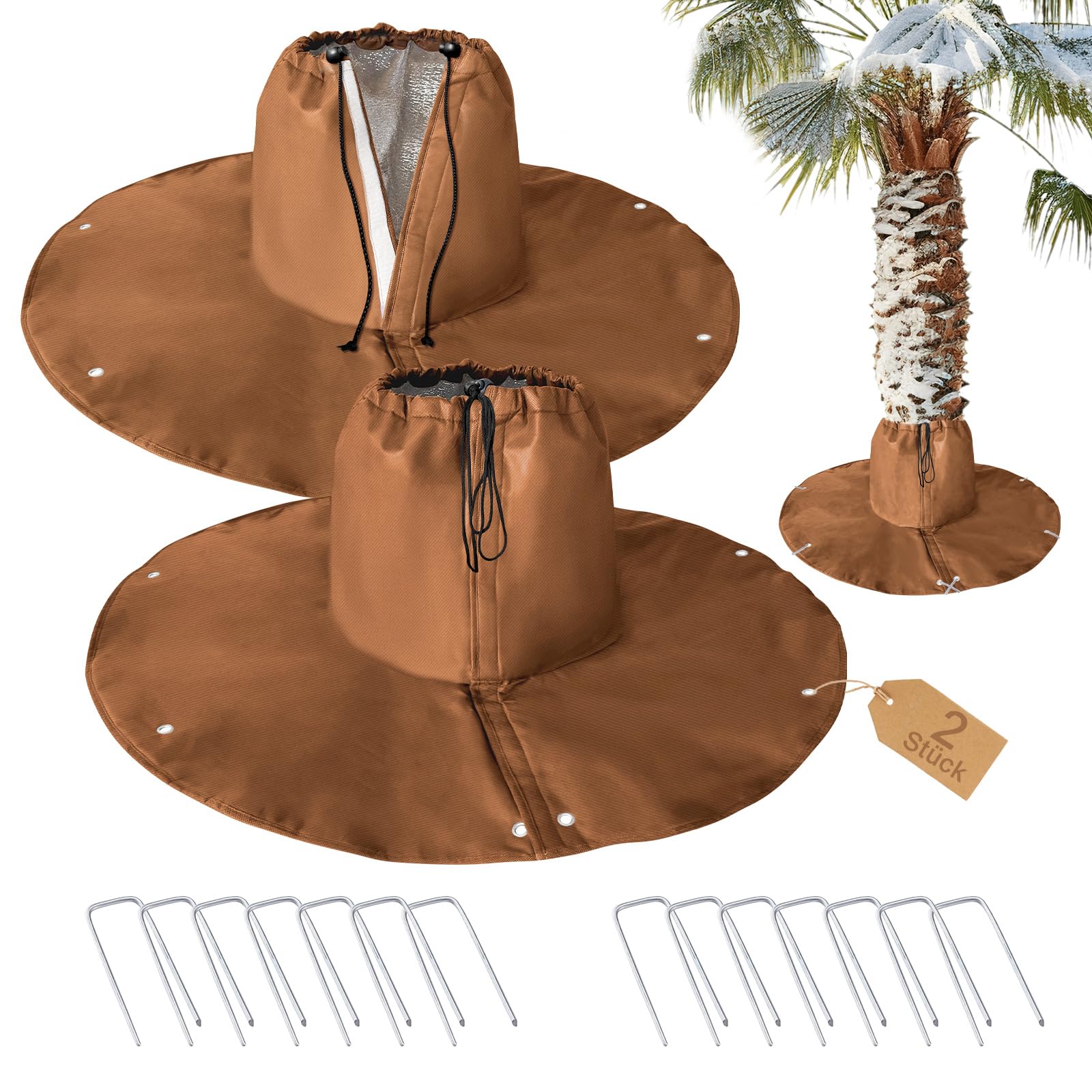 Wurzelschutz Winter Für Palmen & Bäume，100x35cm, 2PCS