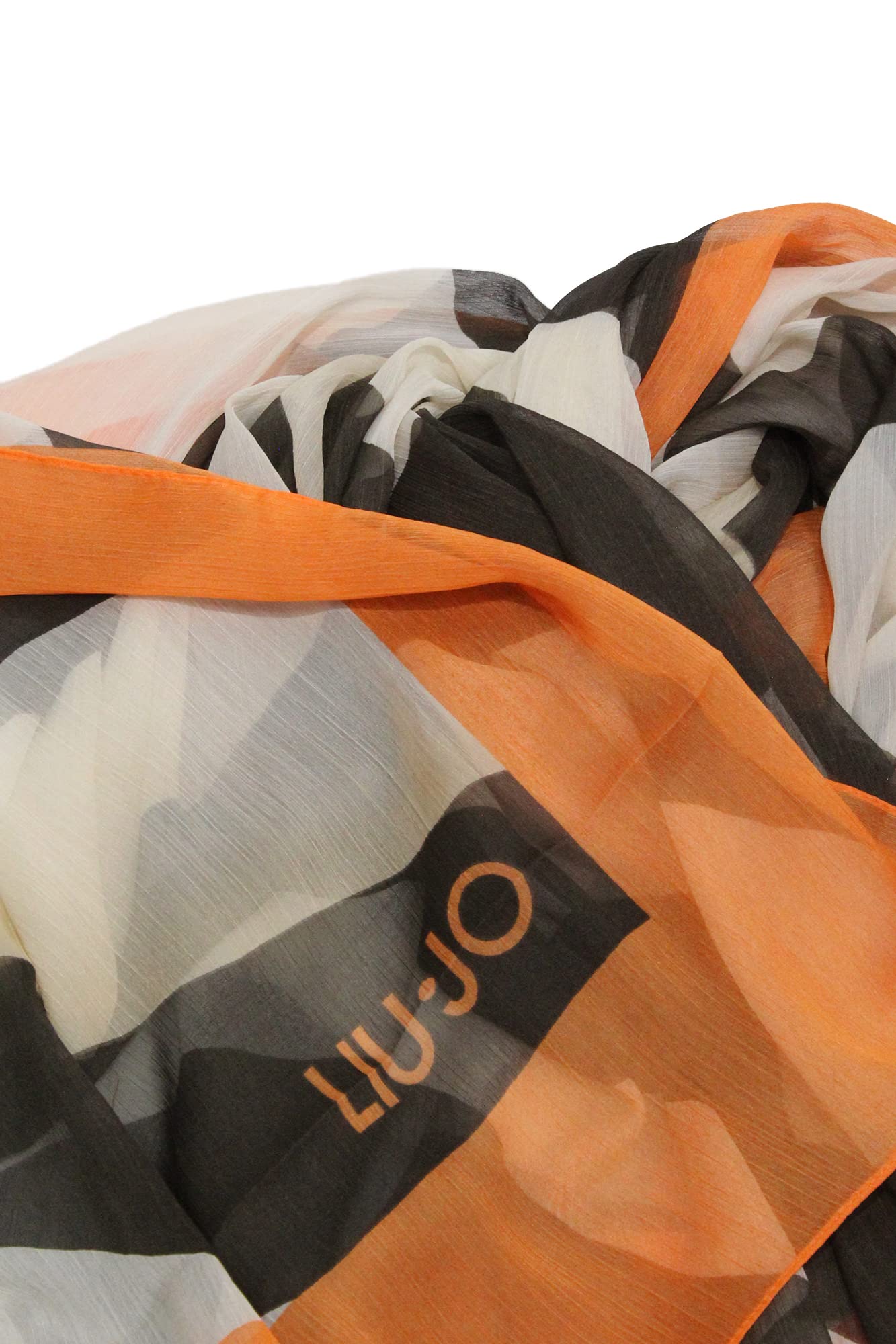 Foulard donna Liu Jo 2A3067T0300 ARANCIO/NERO