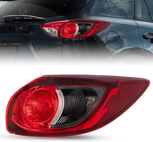 JSBOYAT Conjunto de luz trasera de repuesto para Mazda CX-5 2013-2016 halógena lámpara trasera exterior halógena bombillas laterales del pasajero