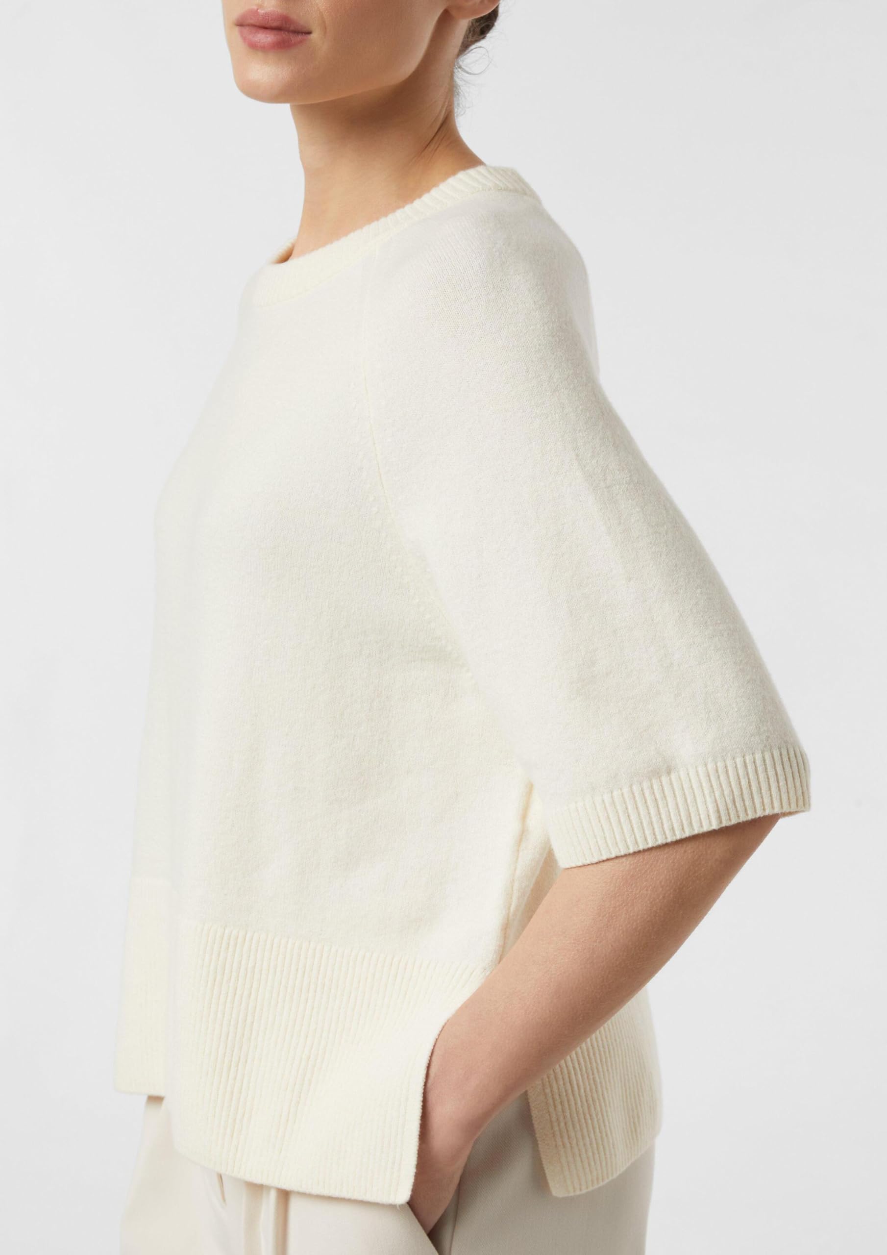 Comma Feinstrickpullover Halbarm