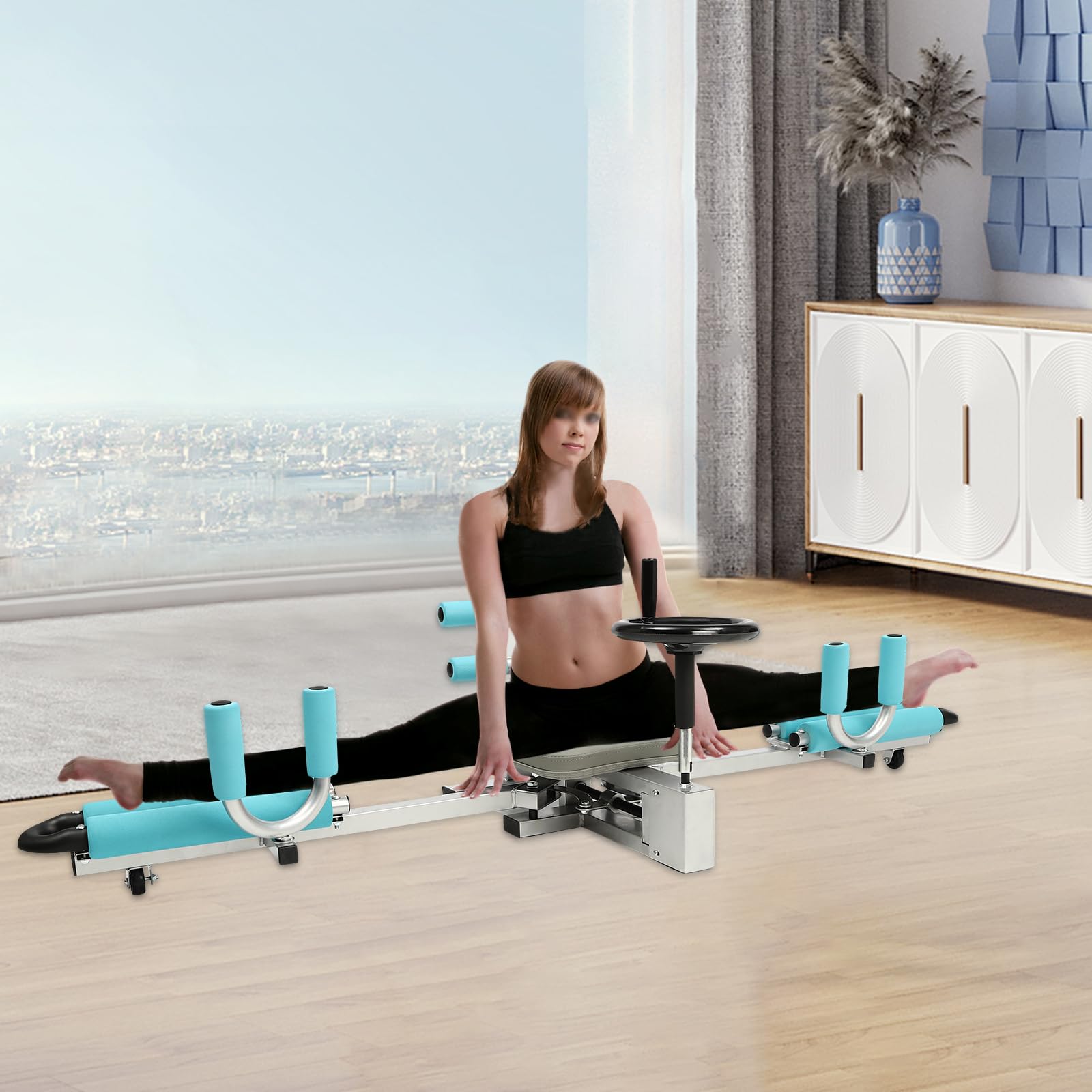 MuChaIOAK Leg Stretcher, 330lbs Heavy Duty Split Machine for Leg Stretching, Flexibility Stretching Equipment Fitness Equipment, Ballet, Yoga, Dance, Martial Arts, Home Yoga Gym