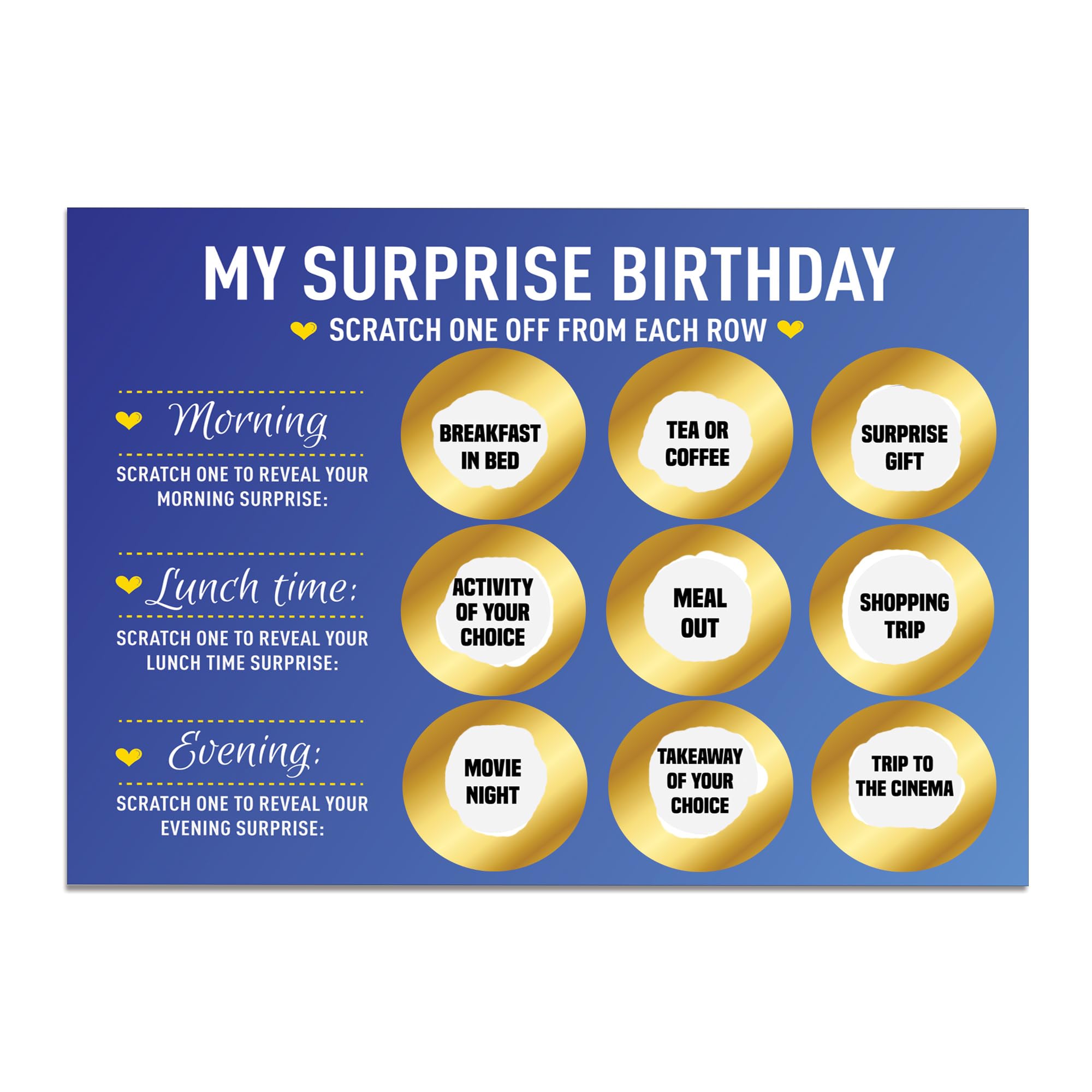 RED OCEAN Birthday Scratch Card For Him Her | Scratch To Reveal Surprise Card | Birthday Gift For Boyfriend Girlfriend Husband Wife Son Daughter | Birthday Gift For Men Women