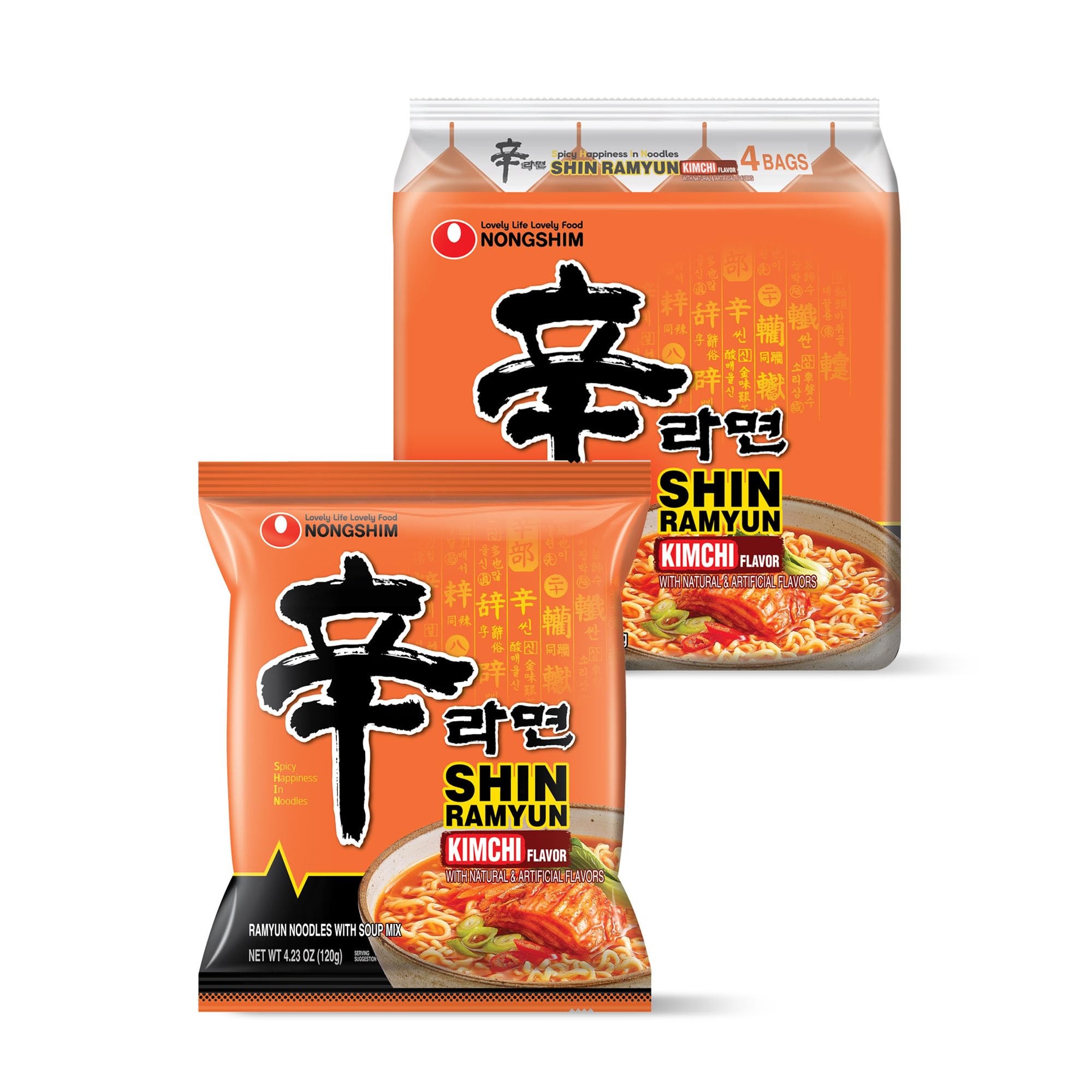Amazon.com: Nongshim Shin Ramyun Kimchi, Spicy Instant Ramyun