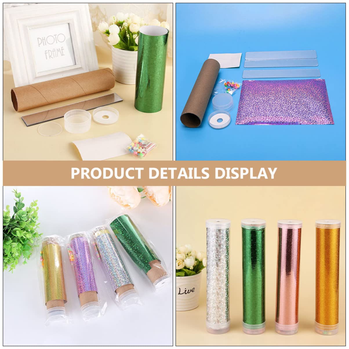 ibasenice 3 Sets DIY Kaleidoscope Kit Educational Toy for Boys and Girls DIY Science Project Hands-on Activity Random Color