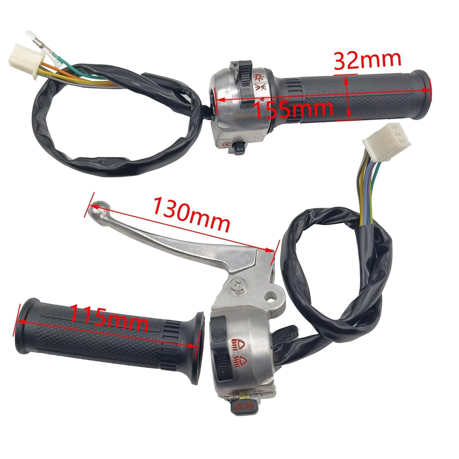 Interruptor Manillar Motocicleta Interruptor De Manillar Derecho E Izquierdo Motocicleta Y Empuñaduras 22mm para Piezas Arranque Control para Z50 Z50A Z50J Z50R