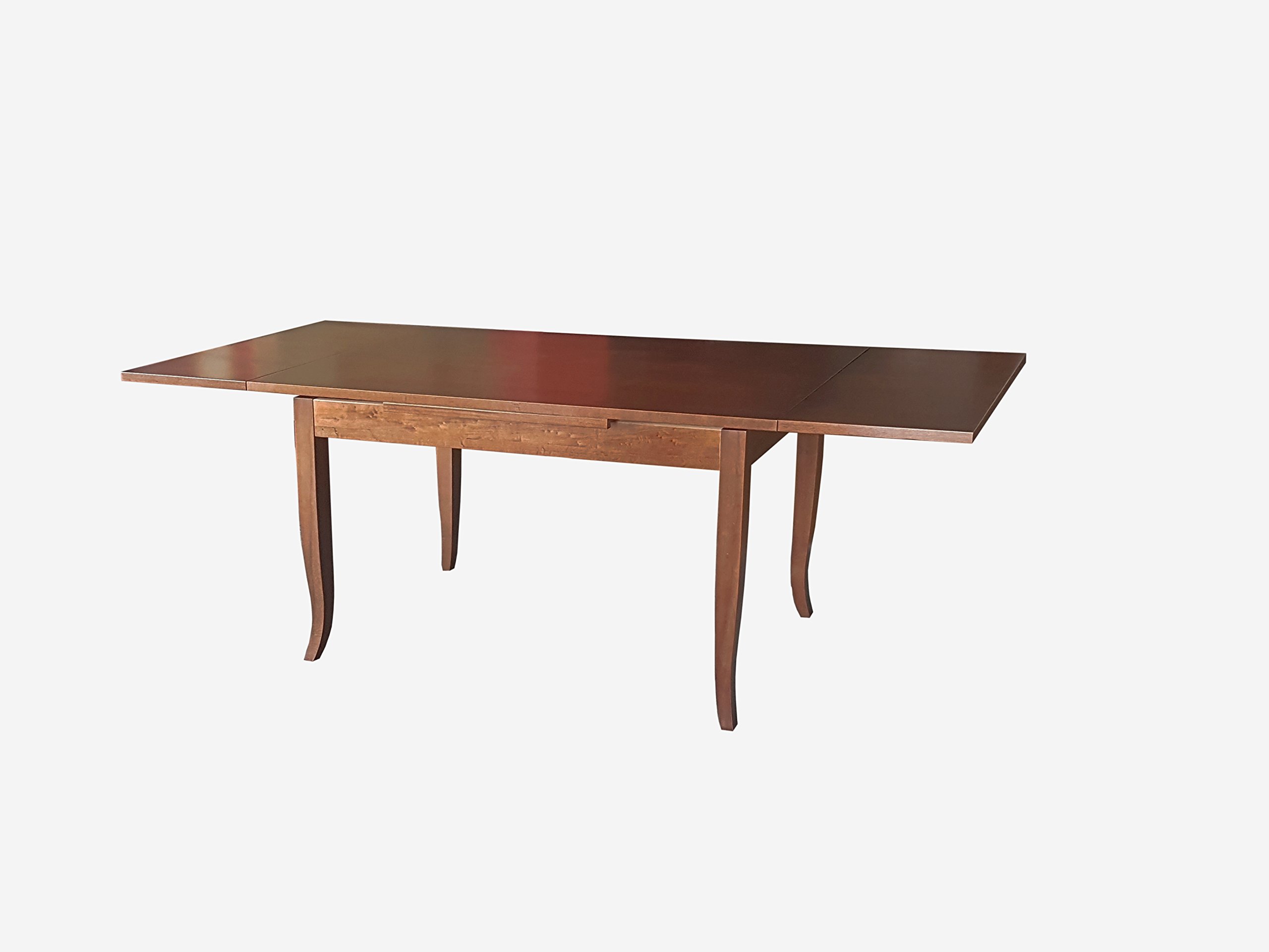 Castagnetti 1928 Verona Tavolo Allungabile, Legno, Tinto Noce, 140X80X80 cm