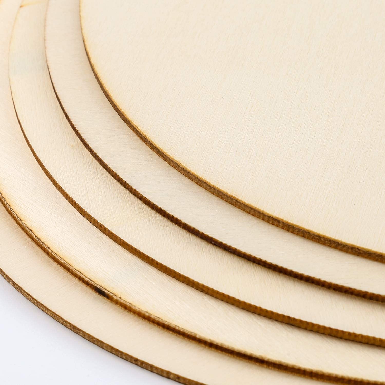 10 Dischi Di Legno Rotondi Naturali – Spessore 2 Cm, Diametro 5 Cm, Per Pittura, Decorazioni E Sottobicchieri Fai-da-te