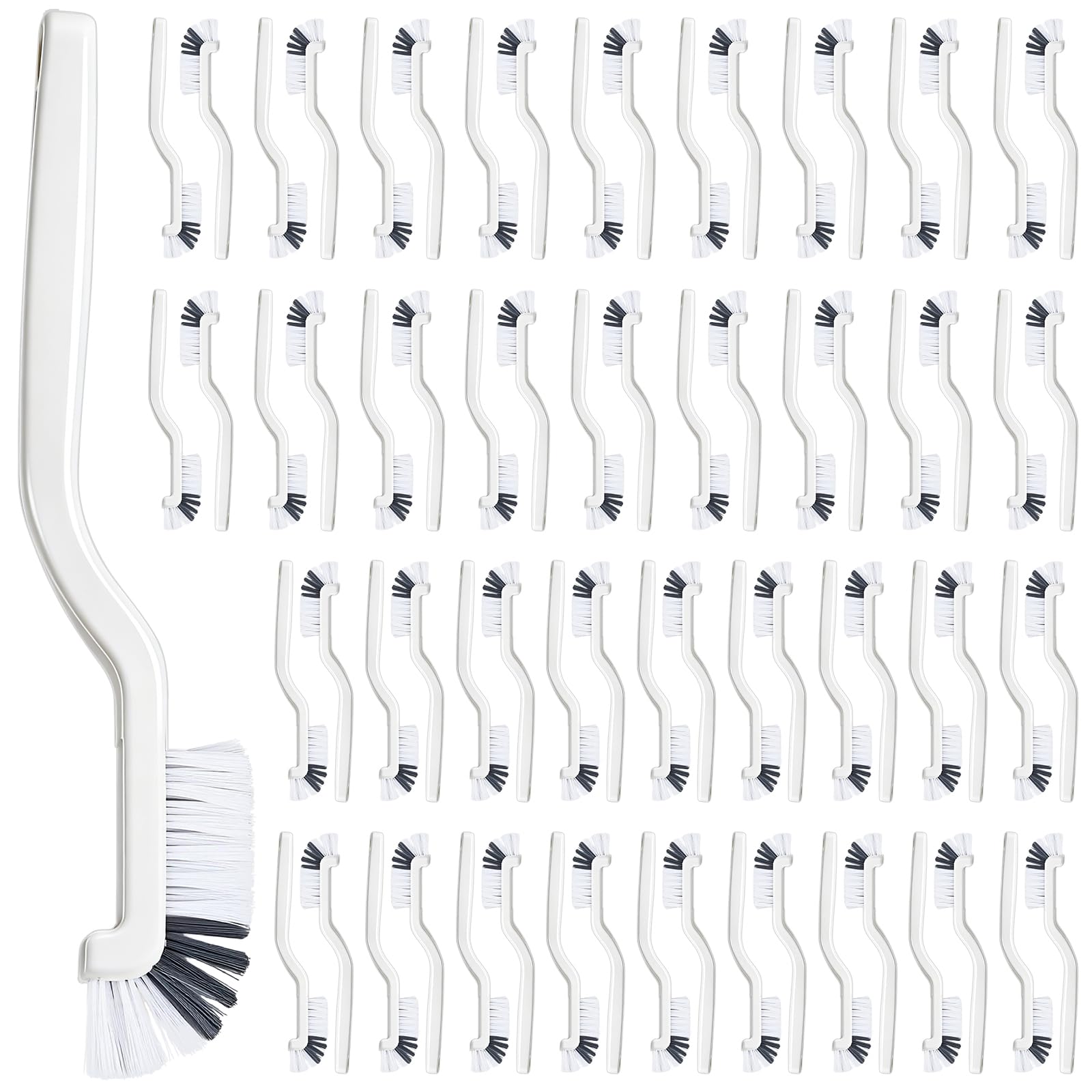 150 piezas de cepillo de fregado de cocina paquete grande fregadero baño borde esquina limpieza cepillos vajilla cepillo con cerdas rígidas para el hogar ventana azulejo líneas carril bañera