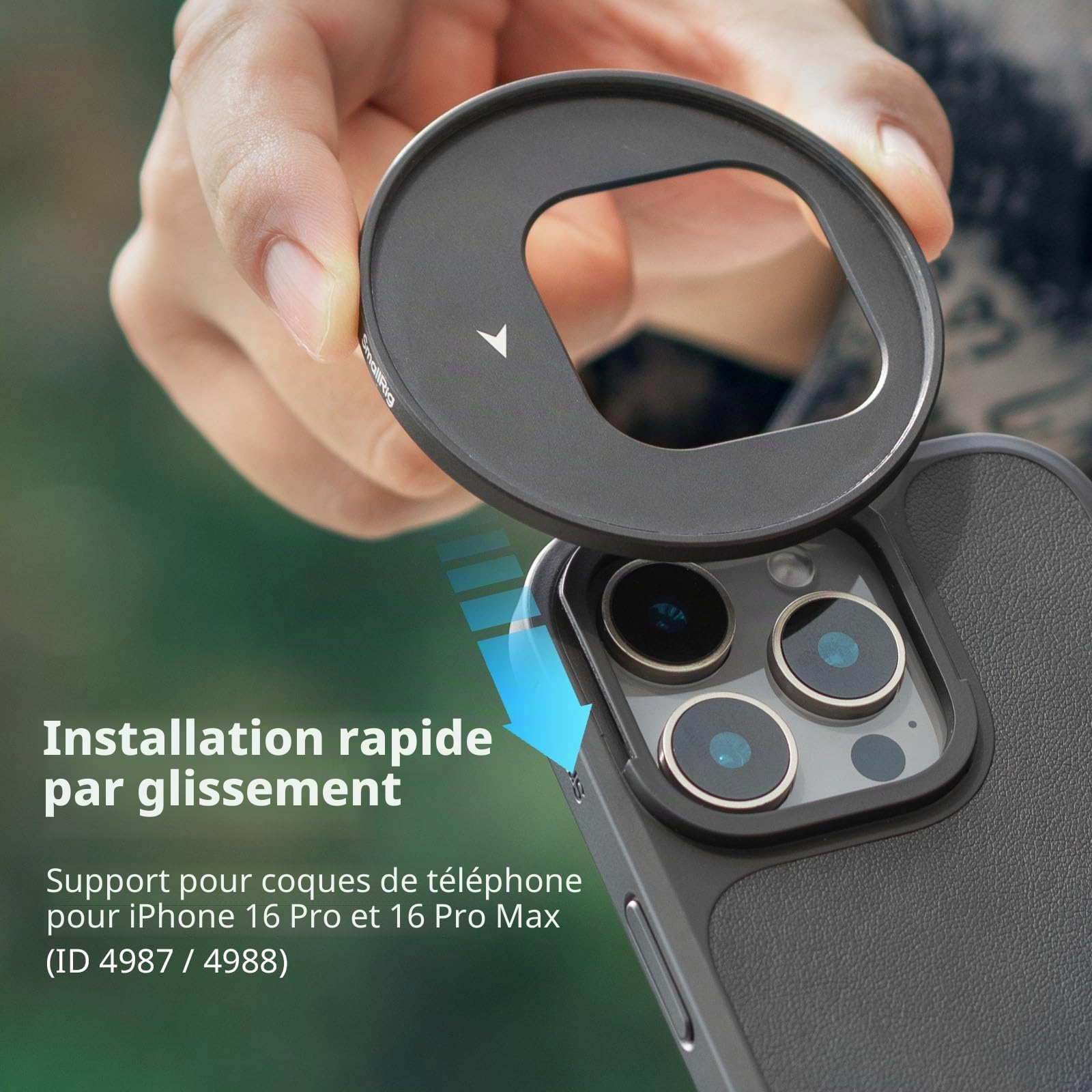 SMALLRIG Adaptateur de Filtre Fileté FilMov 67 mm pour Coque de Téléphone SMALLRIG (pour iPhone 16 séries 4987/4988), Compatible avec Les Filtres 67 mm et Les Eclairages Vidéo LED (4873)-5173