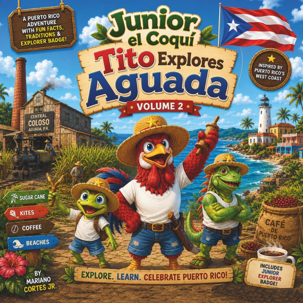 Junior el Coquí: Tito Explores Aguada: A Fun Bilingual Adventure Through Puerto Rico's West Coast (Junior El Coquí Explores Puerto Rico)