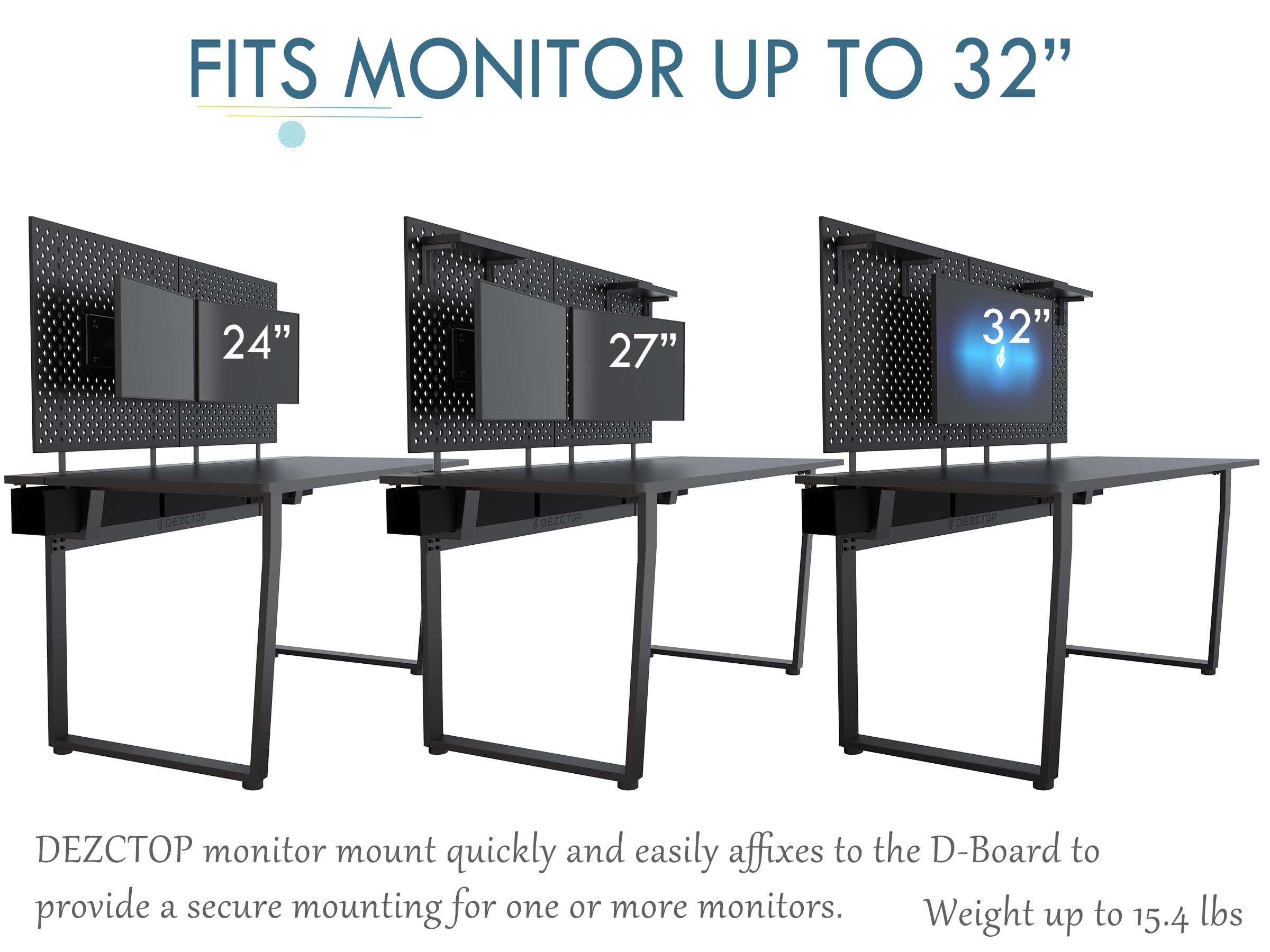 DEZCTOP ACC. SUPPORTO MONITOR REGULAR NERO DA-DBMONT-BK1