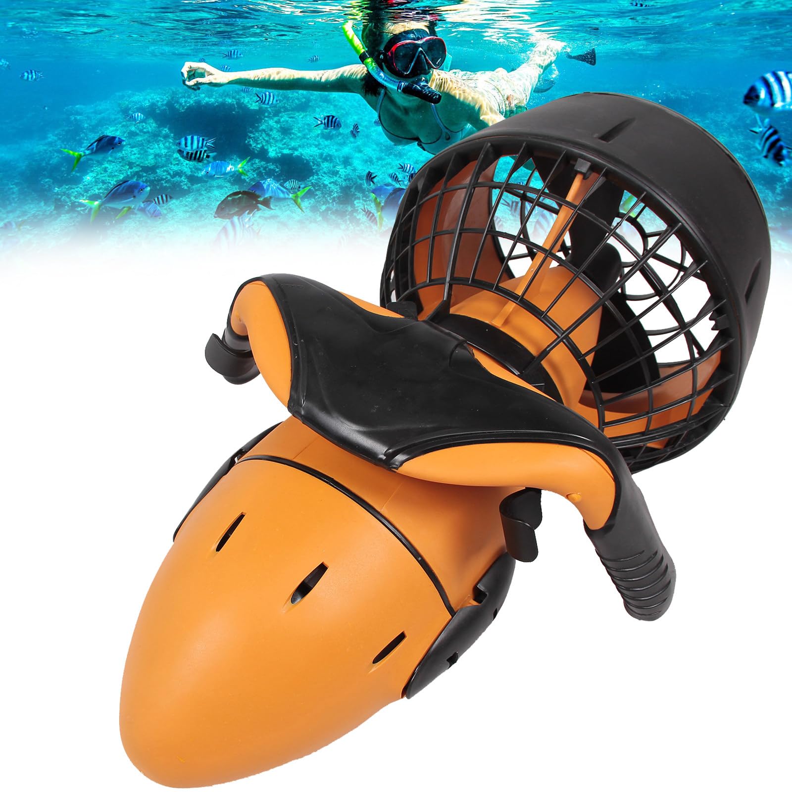 NYANS Scooter Eléctrico Submarino, 40-60 Minutos de Tiempo de Trabajo, para Deportes Acuáticos Piscina y Esnórquel, Potenciadores de Natación de Buceo de 300W