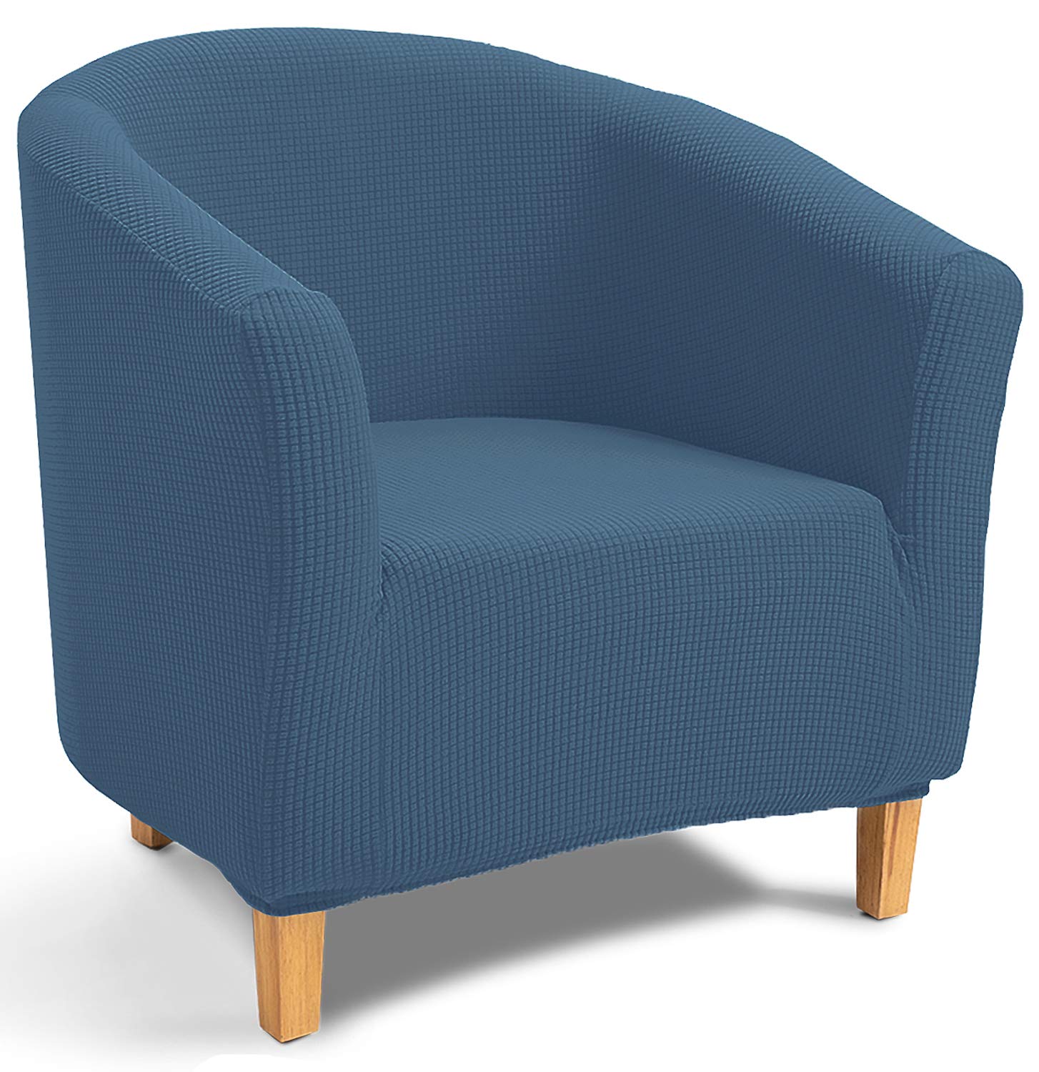 TIANSHU Stretch Tub Chair Cover,Jacquard Club Chair Covers, Armchair  Slipcovers, Non-Slip Barrel Chair Cover for Dining Living Room Office  Reception