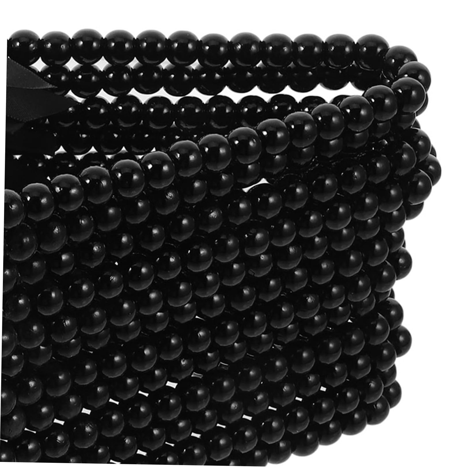 Alipis 12pcs Pearl Clothes Hangers with Ribbon Cute and Elegant Hangers for Pet Dog and Garments Space Saving and Stylish Design Black